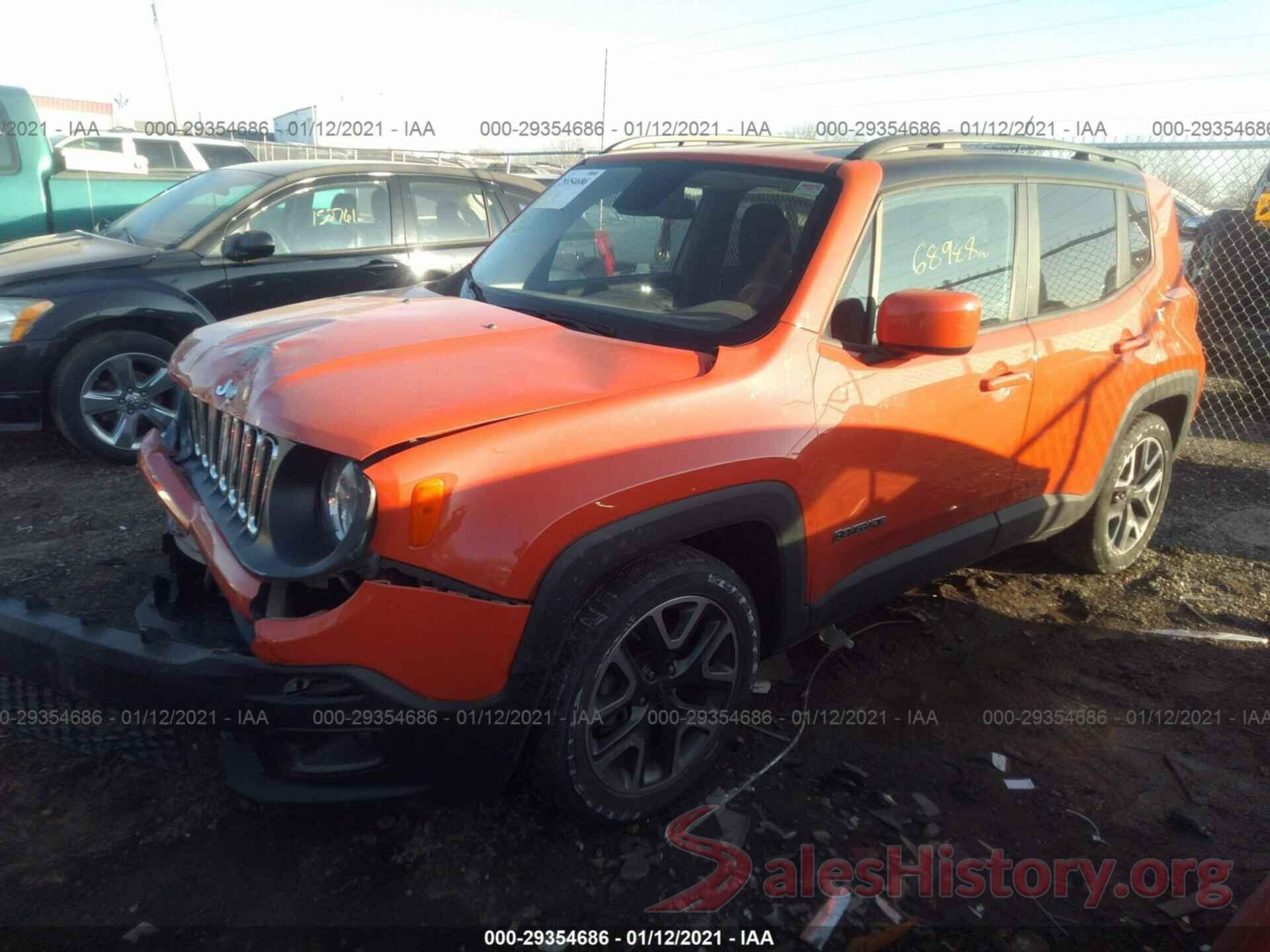 ZACCJABT6GPE30191 2016 JEEP RENEGADE