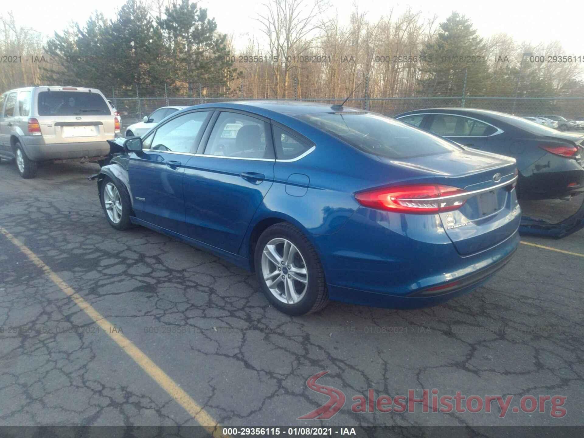 3FA6P0LU3JR153385 2018 FORD FUSION HYBRID