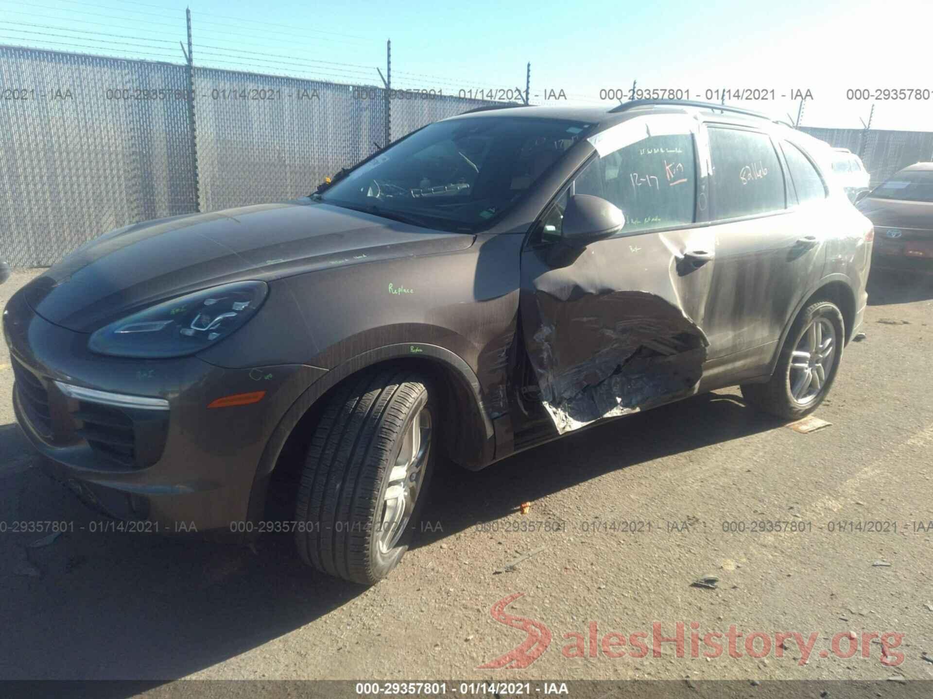 WP1AA2A28GKA15887 2016 PORSCHE CAYENNE