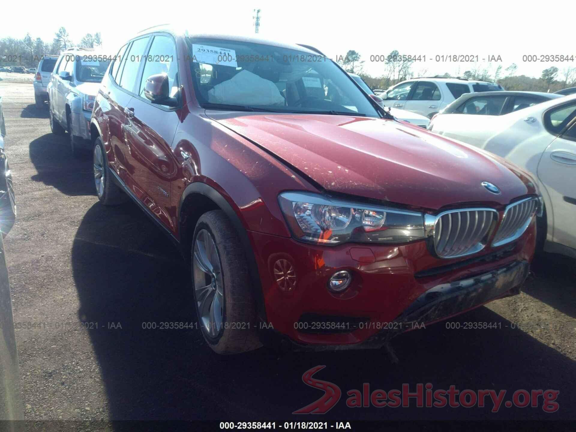 5UXWY3C51G0N88544 2016 BMW X3