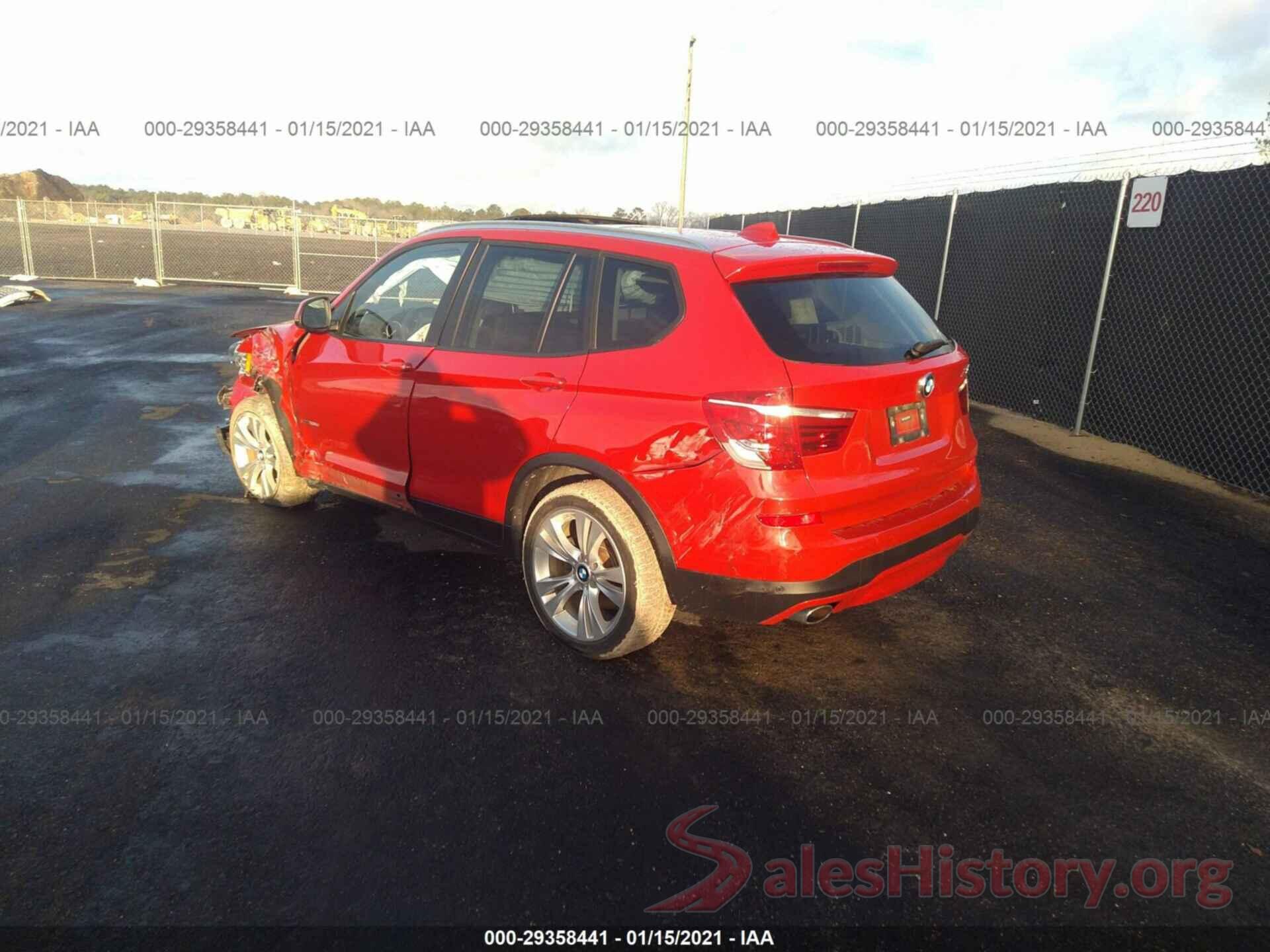 5UXWY3C51G0N88544 2016 BMW X3