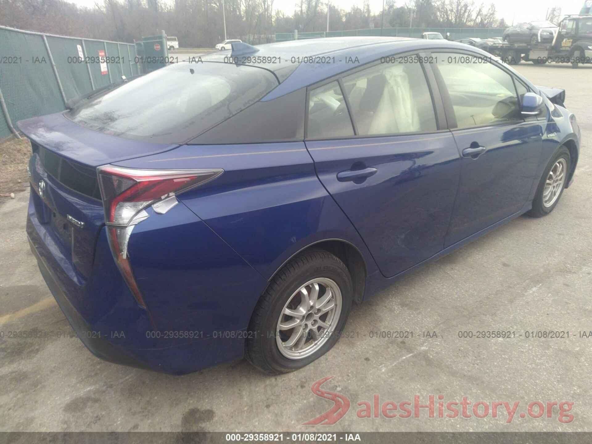 JTDKBRFU6G3522349 2016 TOYOTA PRIUS