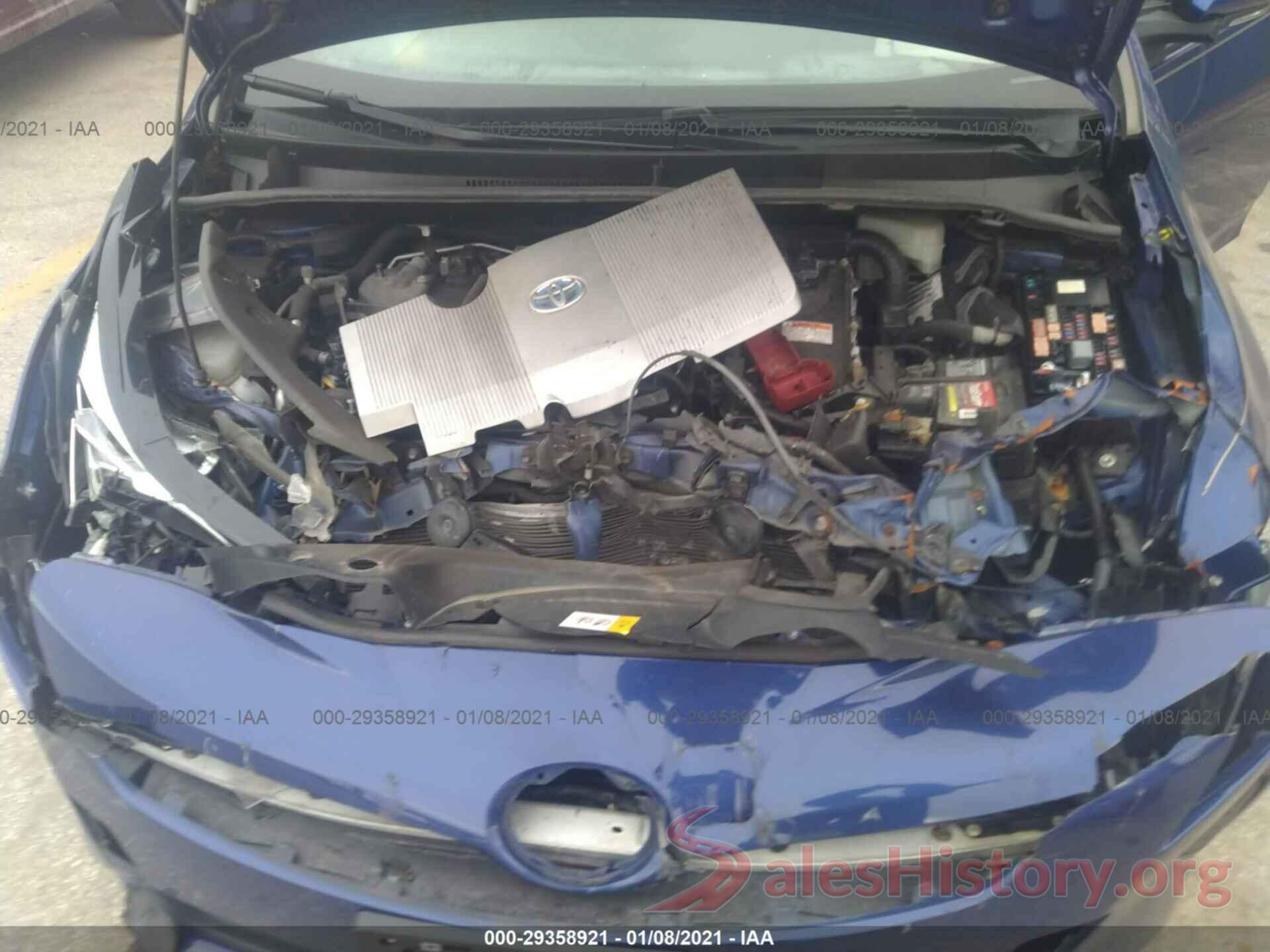 JTDKBRFU6G3522349 2016 TOYOTA PRIUS