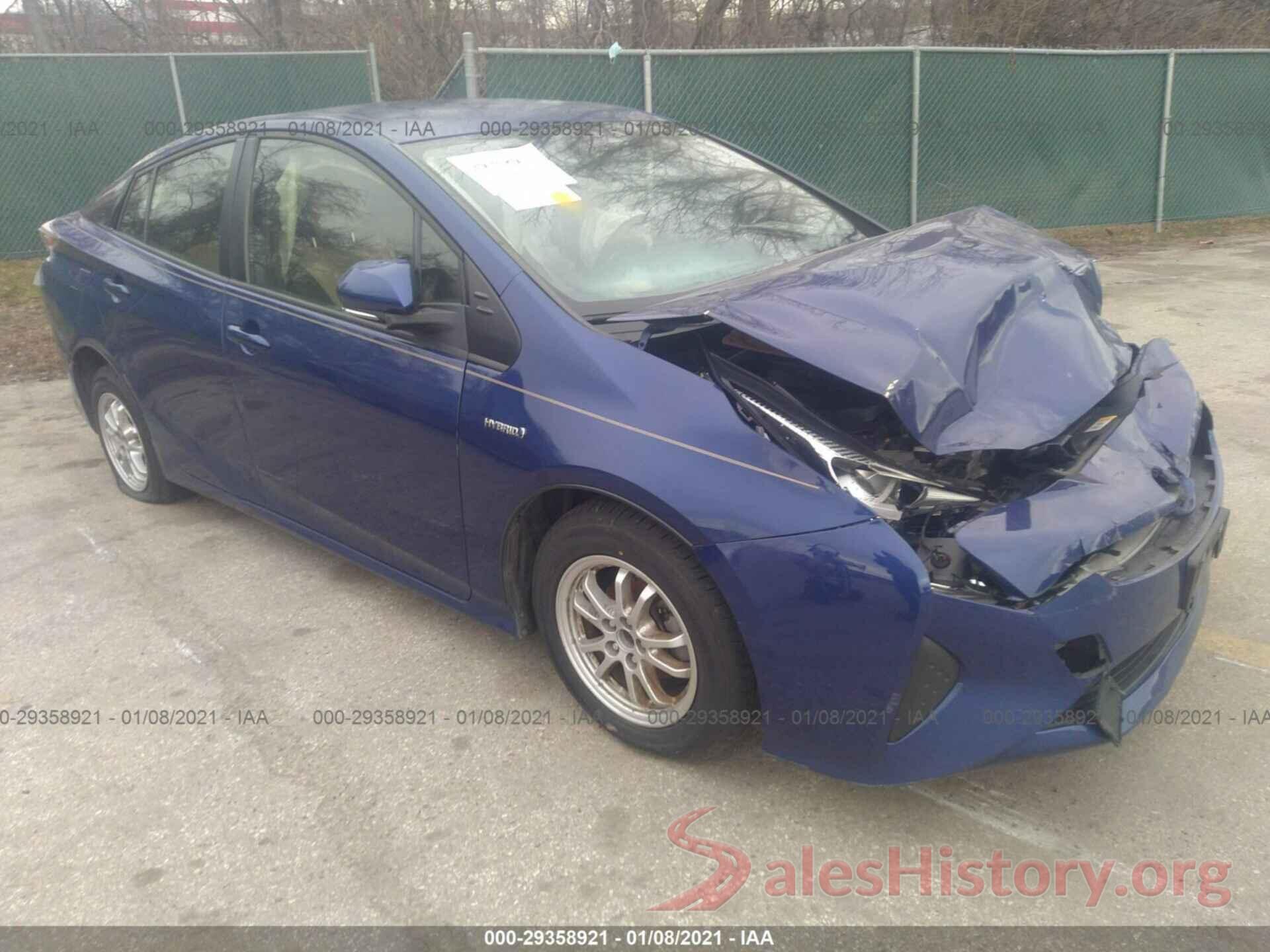 JTDKBRFU6G3522349 2016 TOYOTA PRIUS