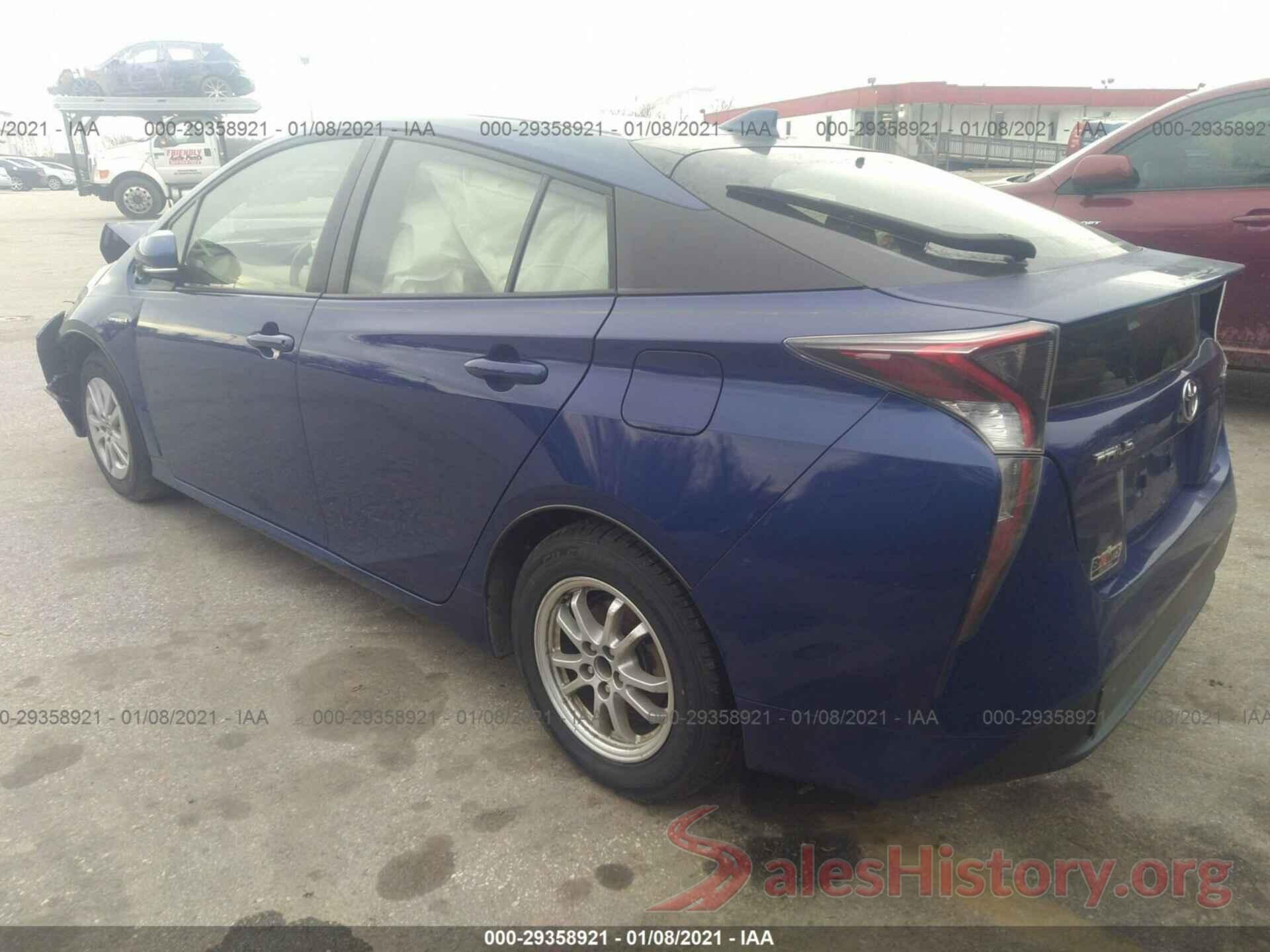 JTDKBRFU6G3522349 2016 TOYOTA PRIUS