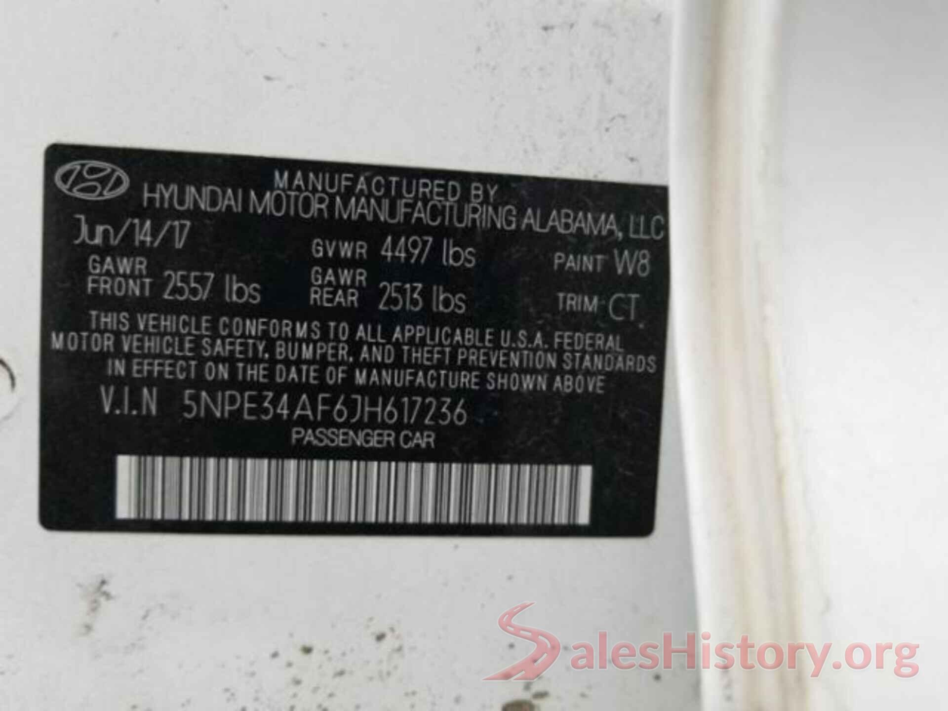 5NPE34AF6JH617236 2018 HYUNDAI SONATA