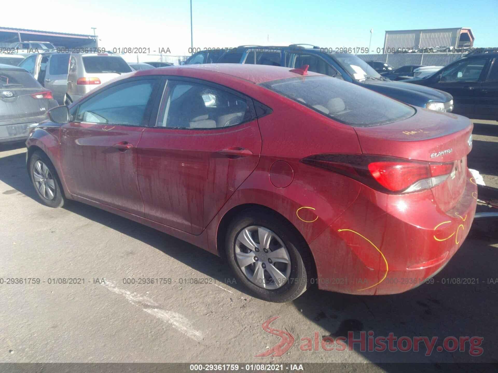 KMHDH4AE3GU482540 2016 HYUNDAI ELANTRA