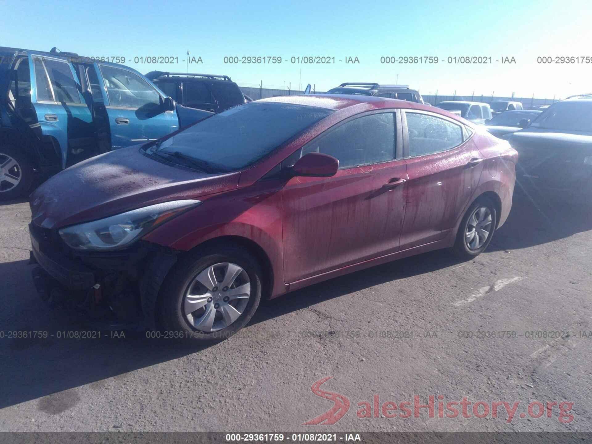 KMHDH4AE3GU482540 2016 HYUNDAI ELANTRA