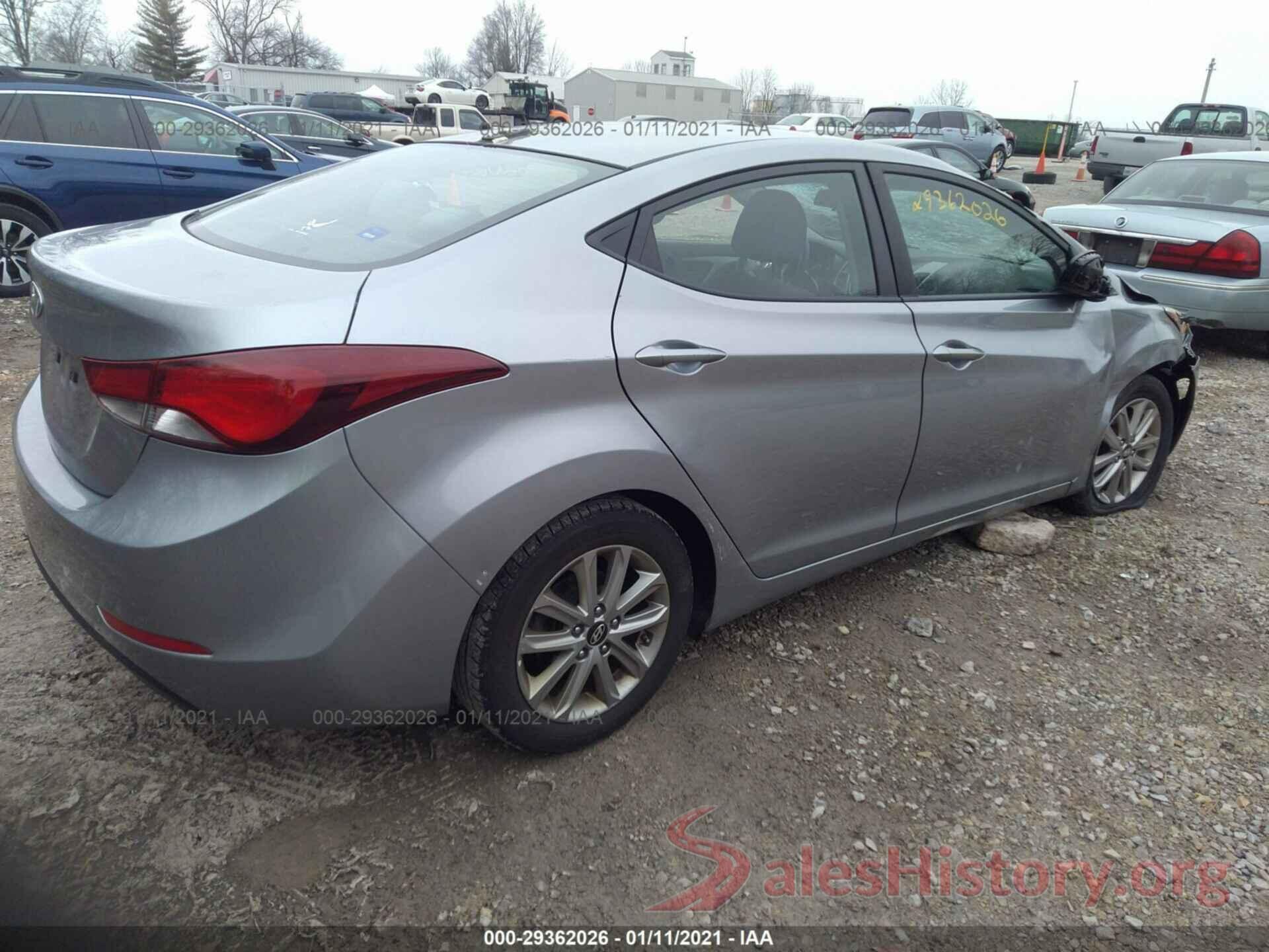 5NPDH4AE1GH697638 2016 HYUNDAI ELANTRA