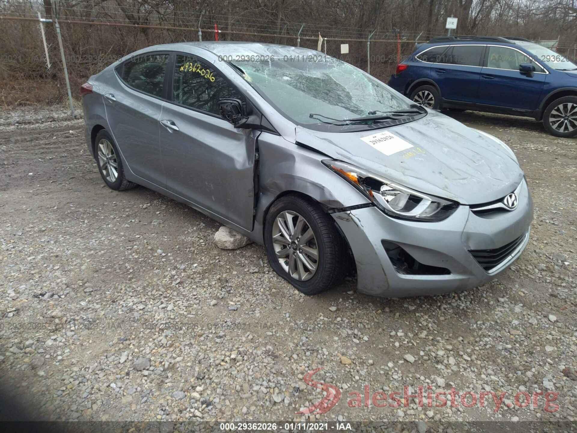 5NPDH4AE1GH697638 2016 HYUNDAI ELANTRA