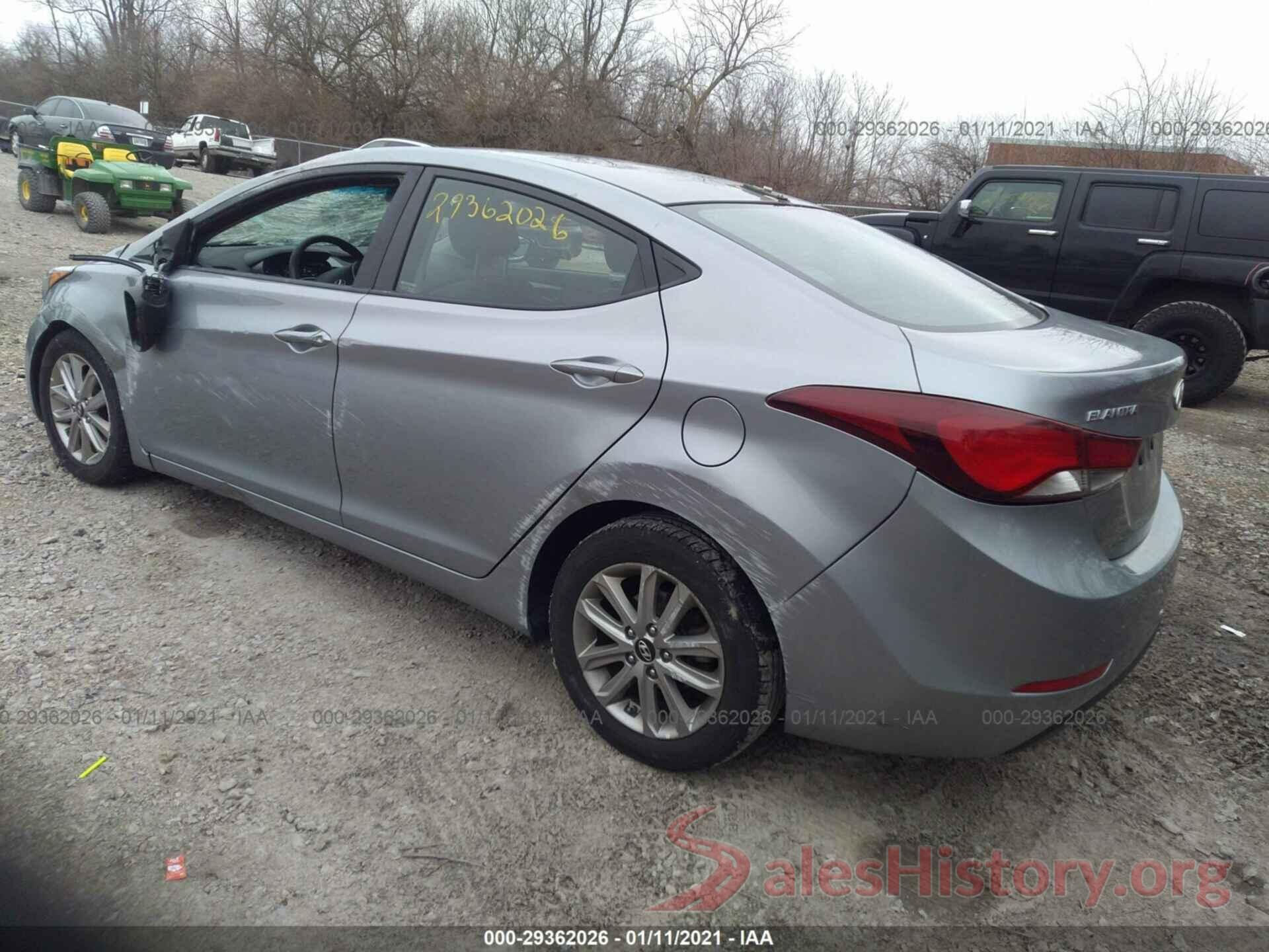 5NPDH4AE1GH697638 2016 HYUNDAI ELANTRA