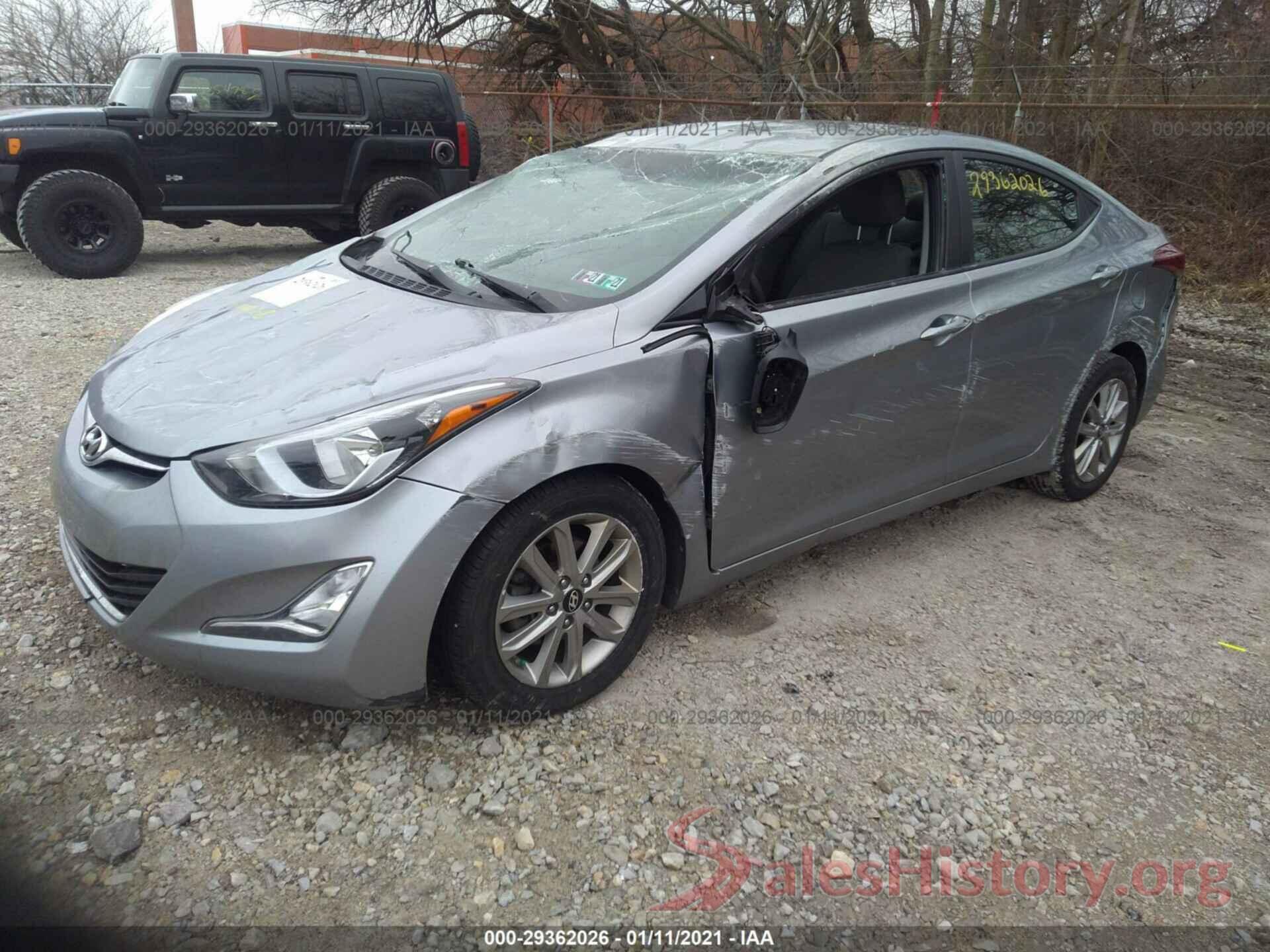 5NPDH4AE1GH697638 2016 HYUNDAI ELANTRA