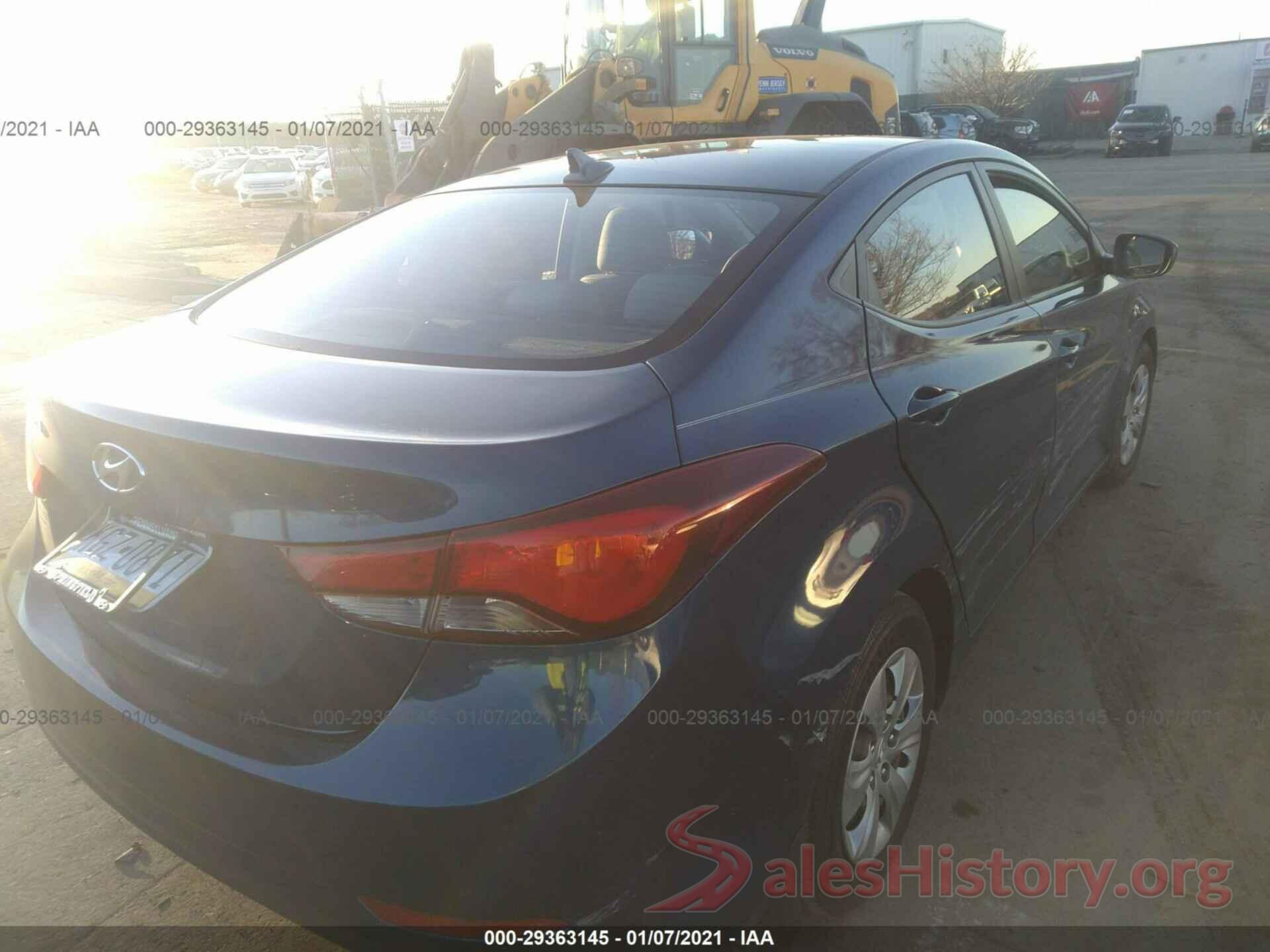 KMHDH4AE5GU492616 2016 HYUNDAI ELANTRA