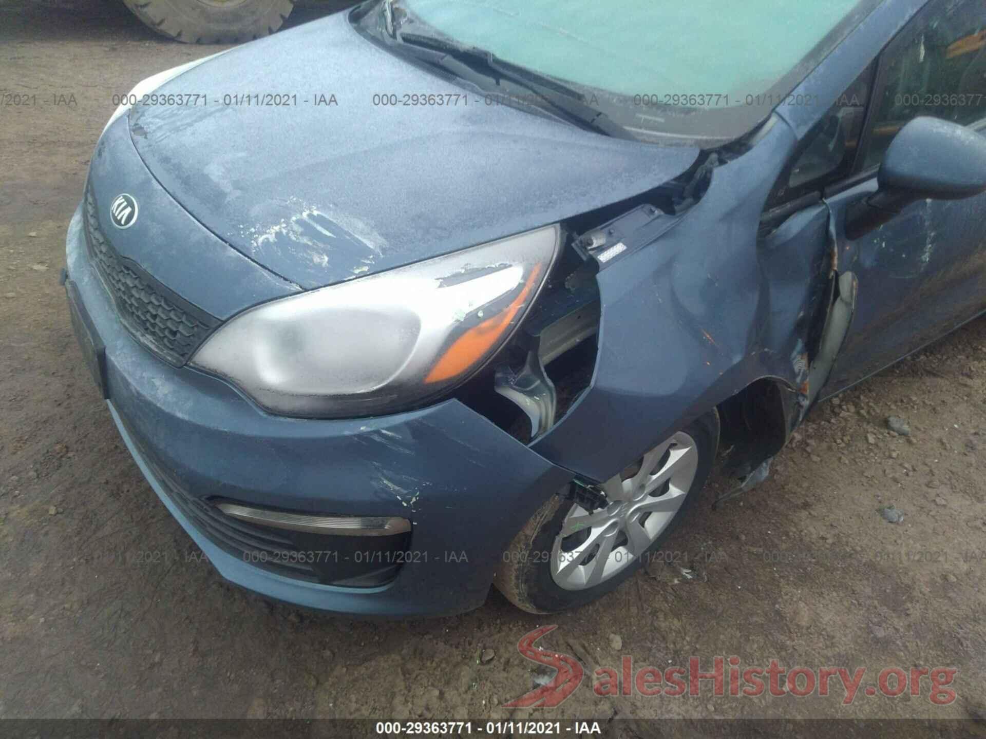 KNADM4A33G6667980 2016 KIA RIO