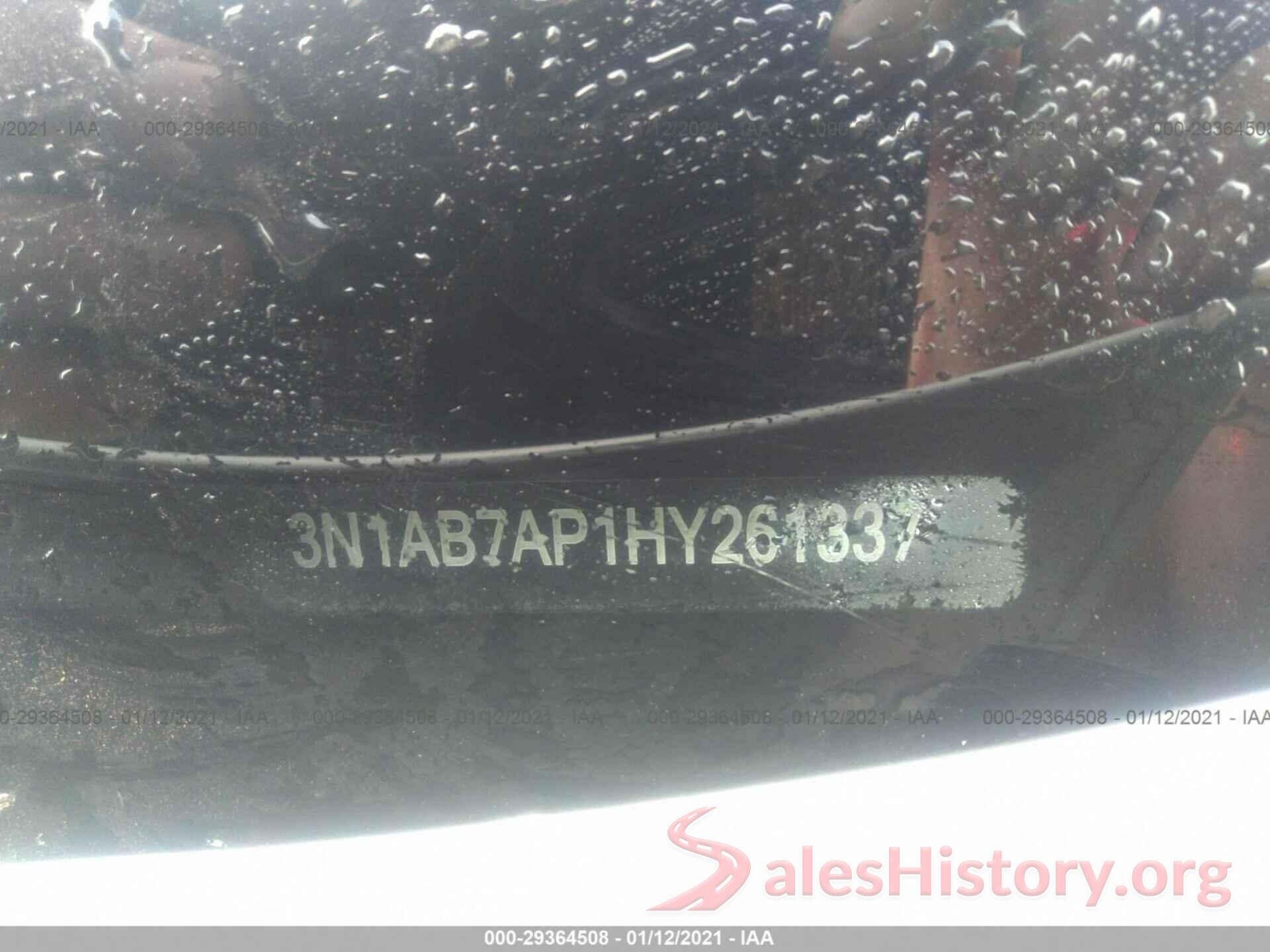 3N1AB7AP1HY261337 2017 NISSAN SENTRA