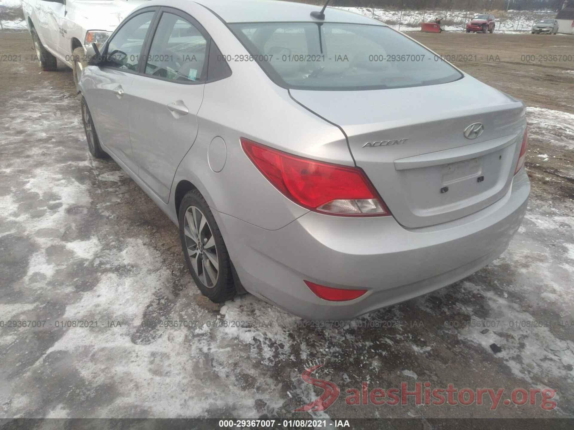 KMHCU4AE3GU159984 2016 HYUNDAI ACCENT