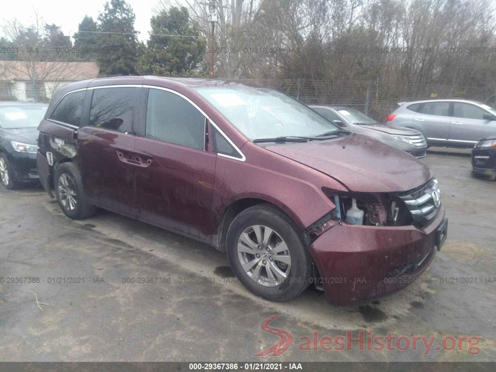 5FNRL5H38GB116892 2016 HONDA ODYSSEY