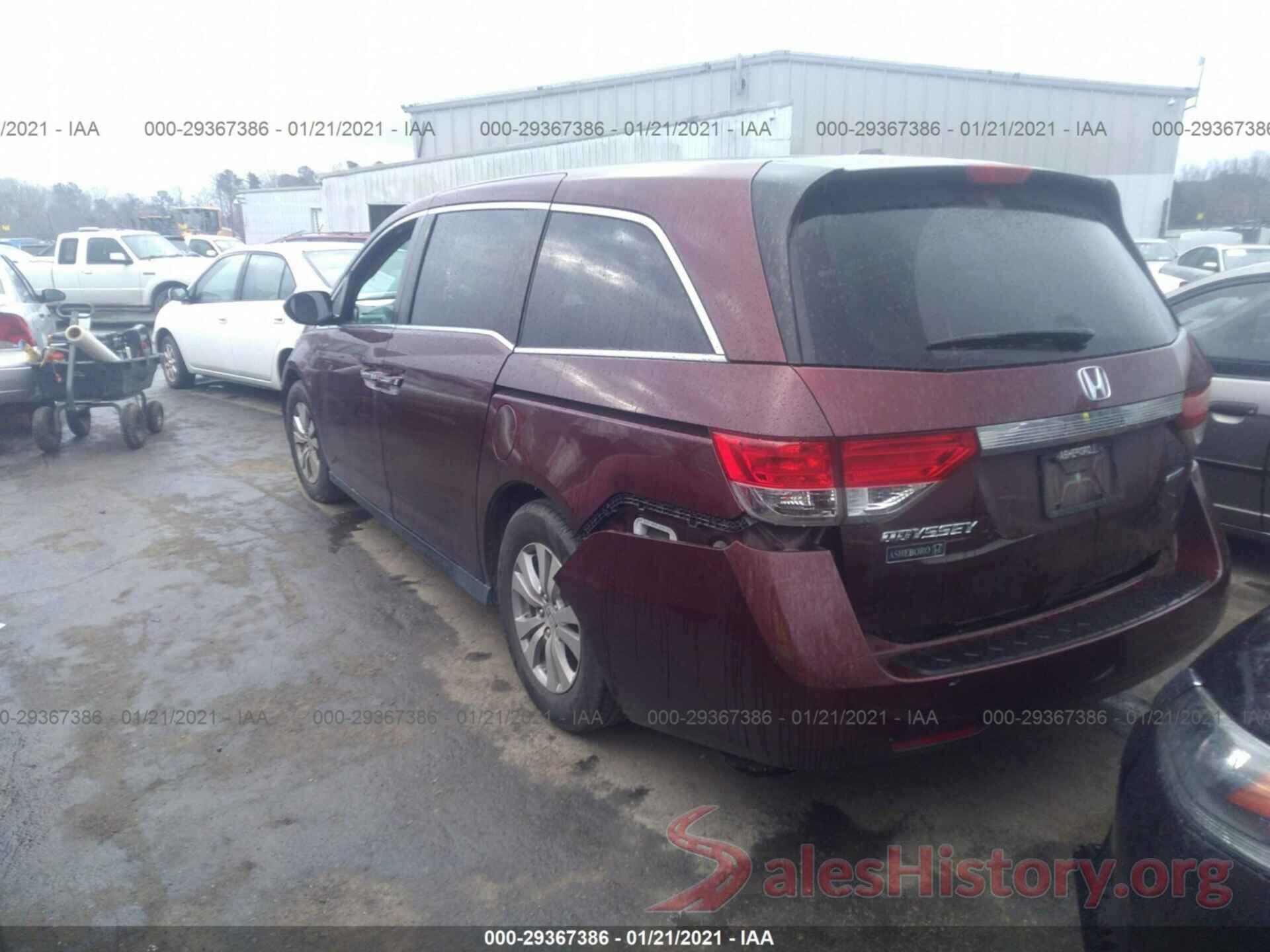 5FNRL5H38GB116892 2016 HONDA ODYSSEY