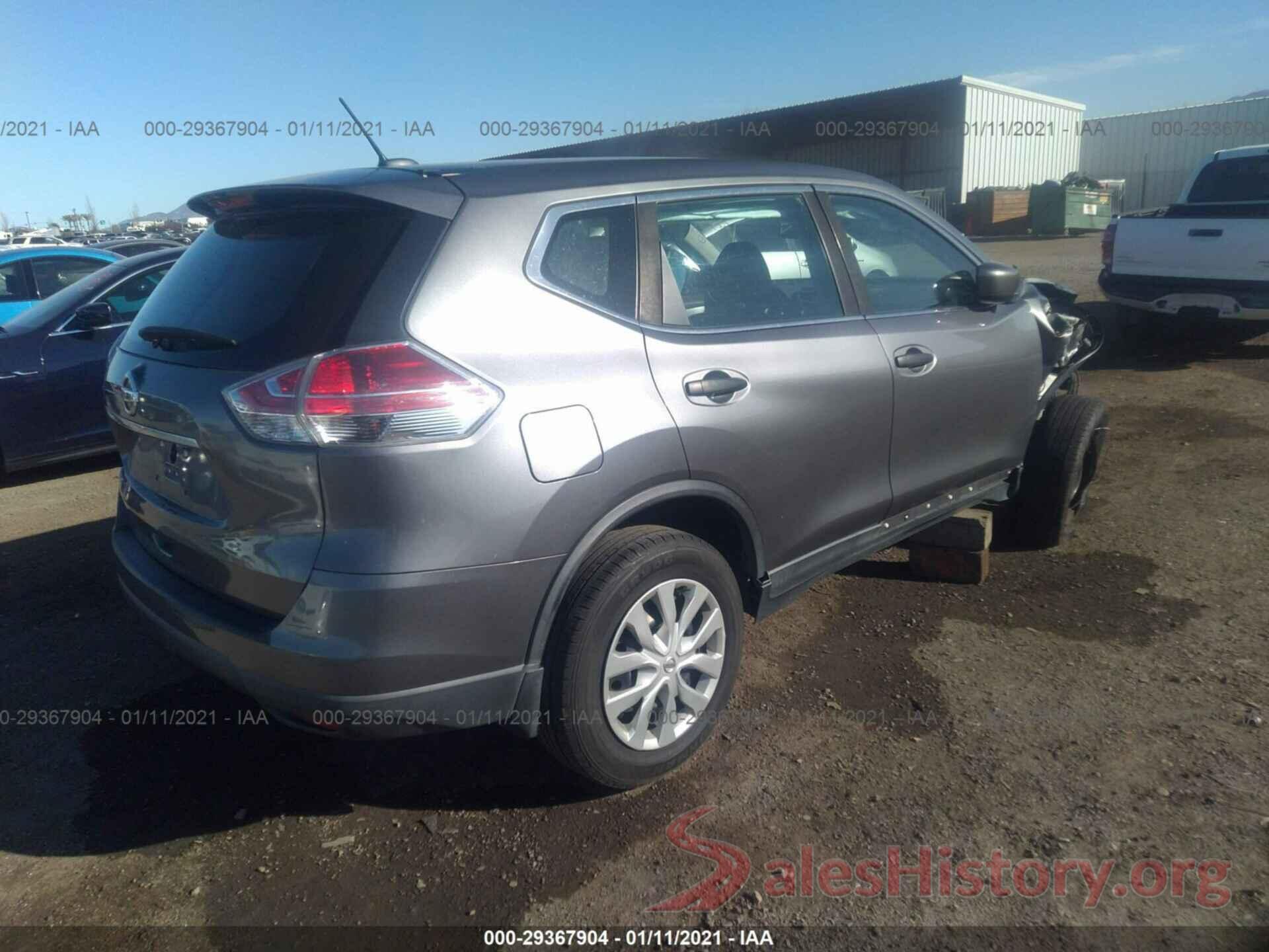 5N1AT2MT4GC887411 2016 NISSAN ROGUE