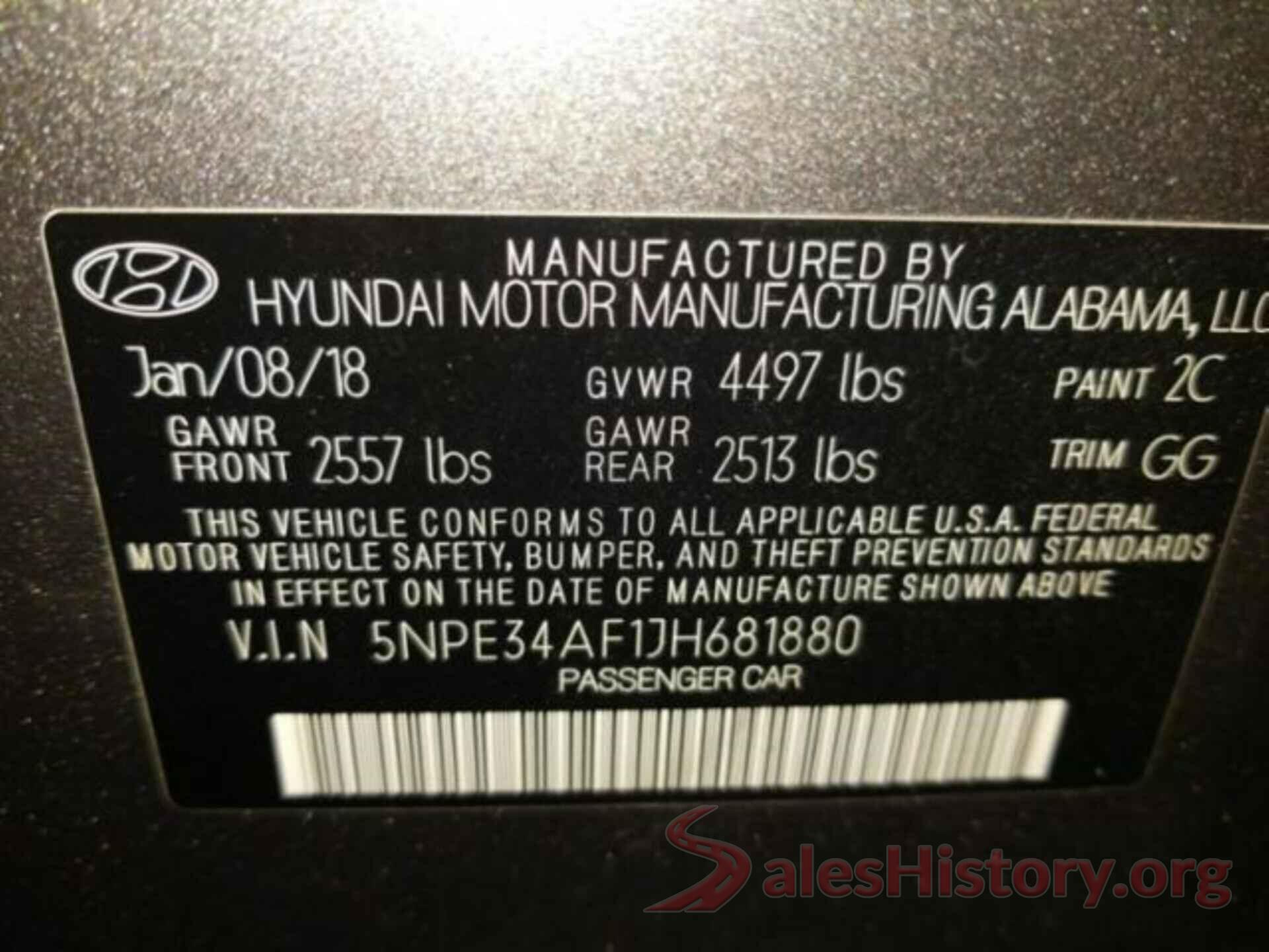 5NPE34AF1JH681880 2018 HYUNDAI SONATA