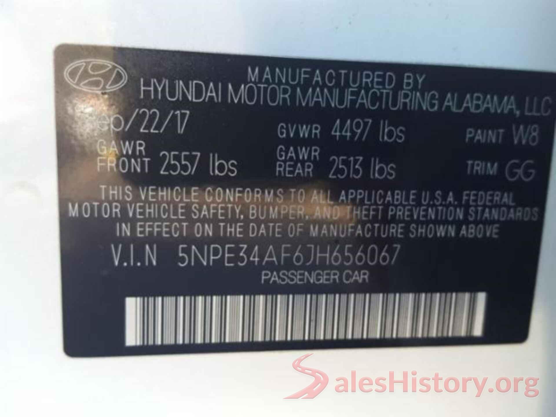 5NPE34AF6JH656067 2018 HYUNDAI SONATA