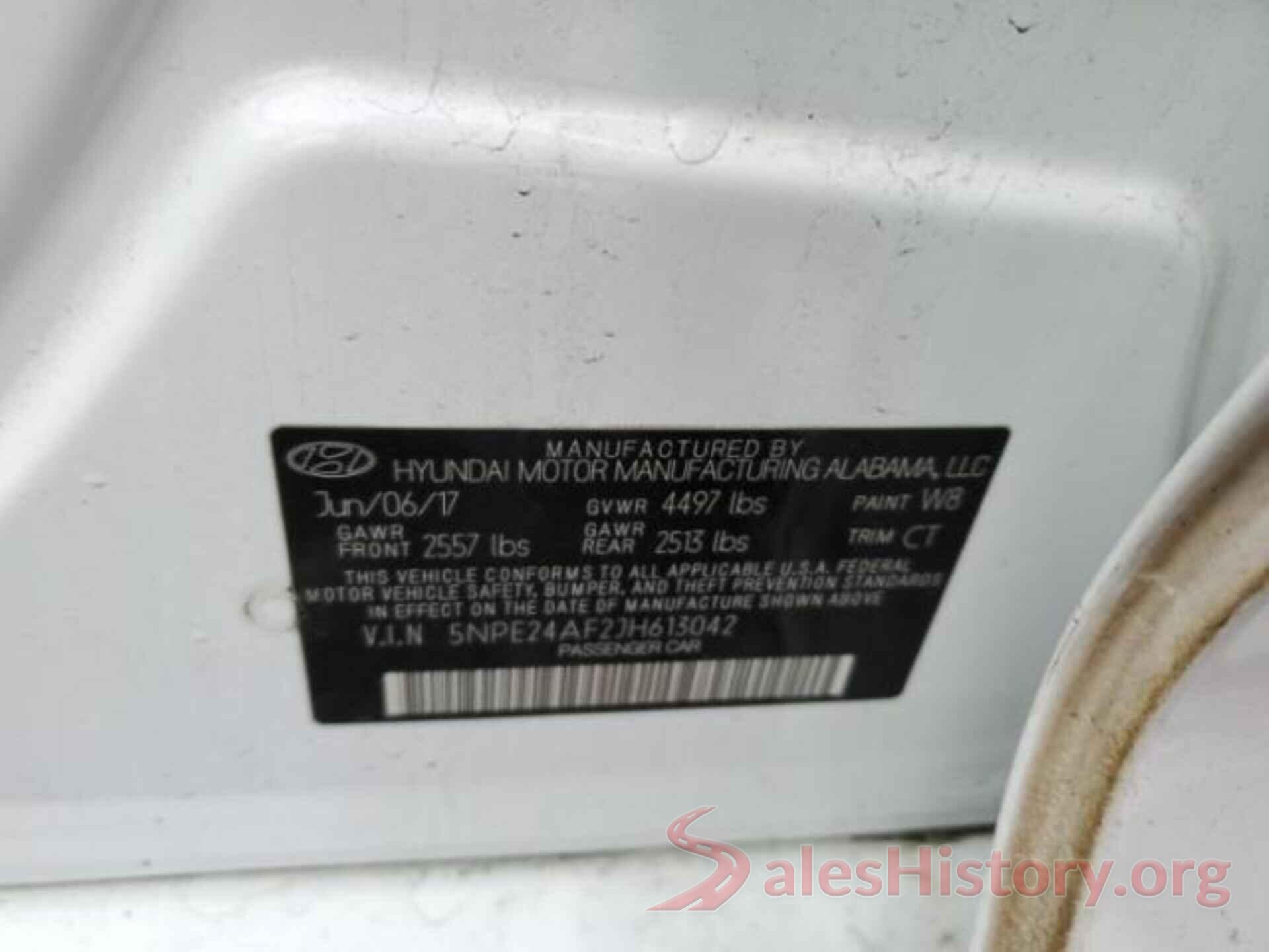 5NPE24AF2JH613042 2018 HYUNDAI SONATA