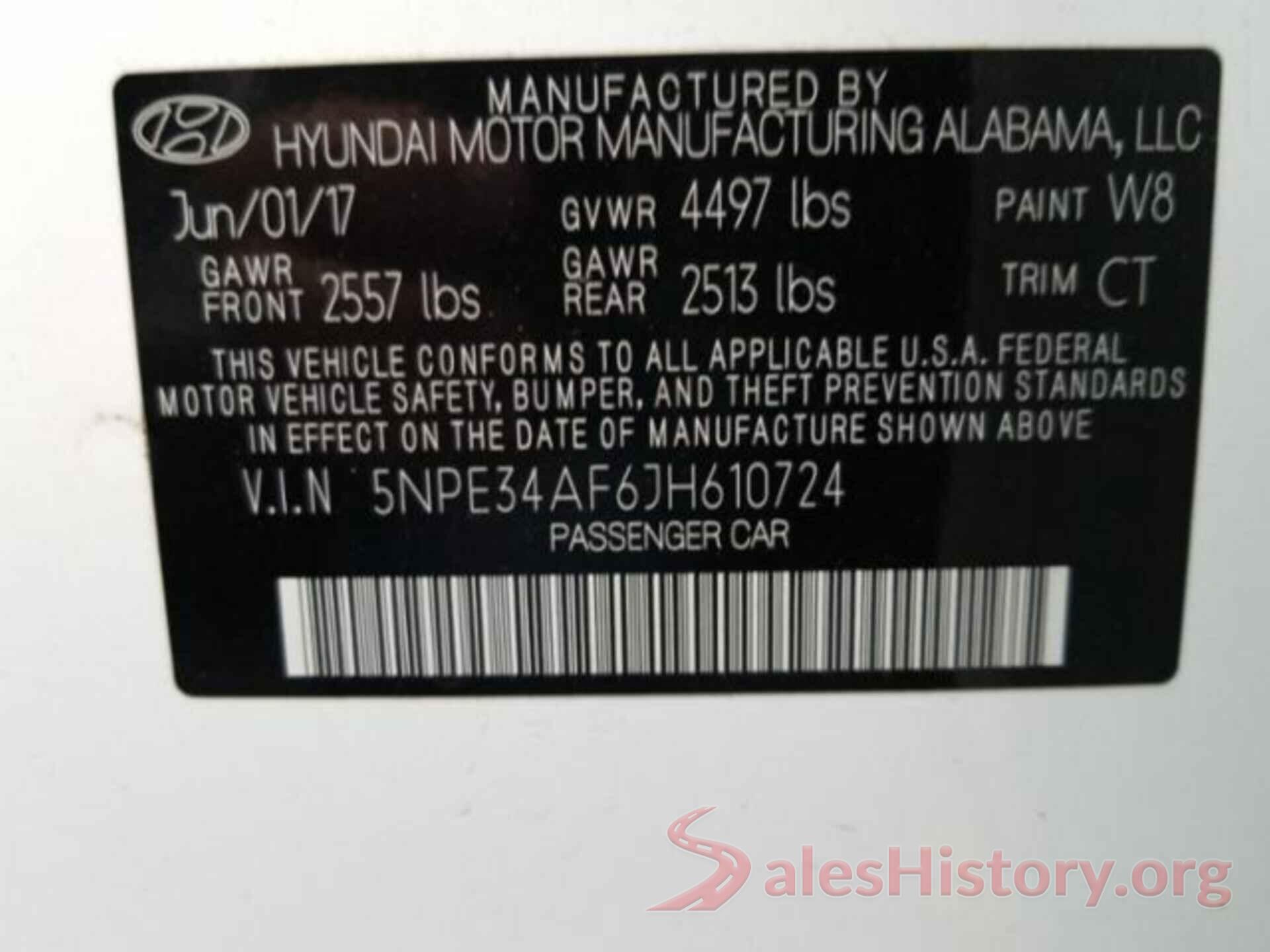 5NPE34AF6JH610724 2018 HYUNDAI SONATA