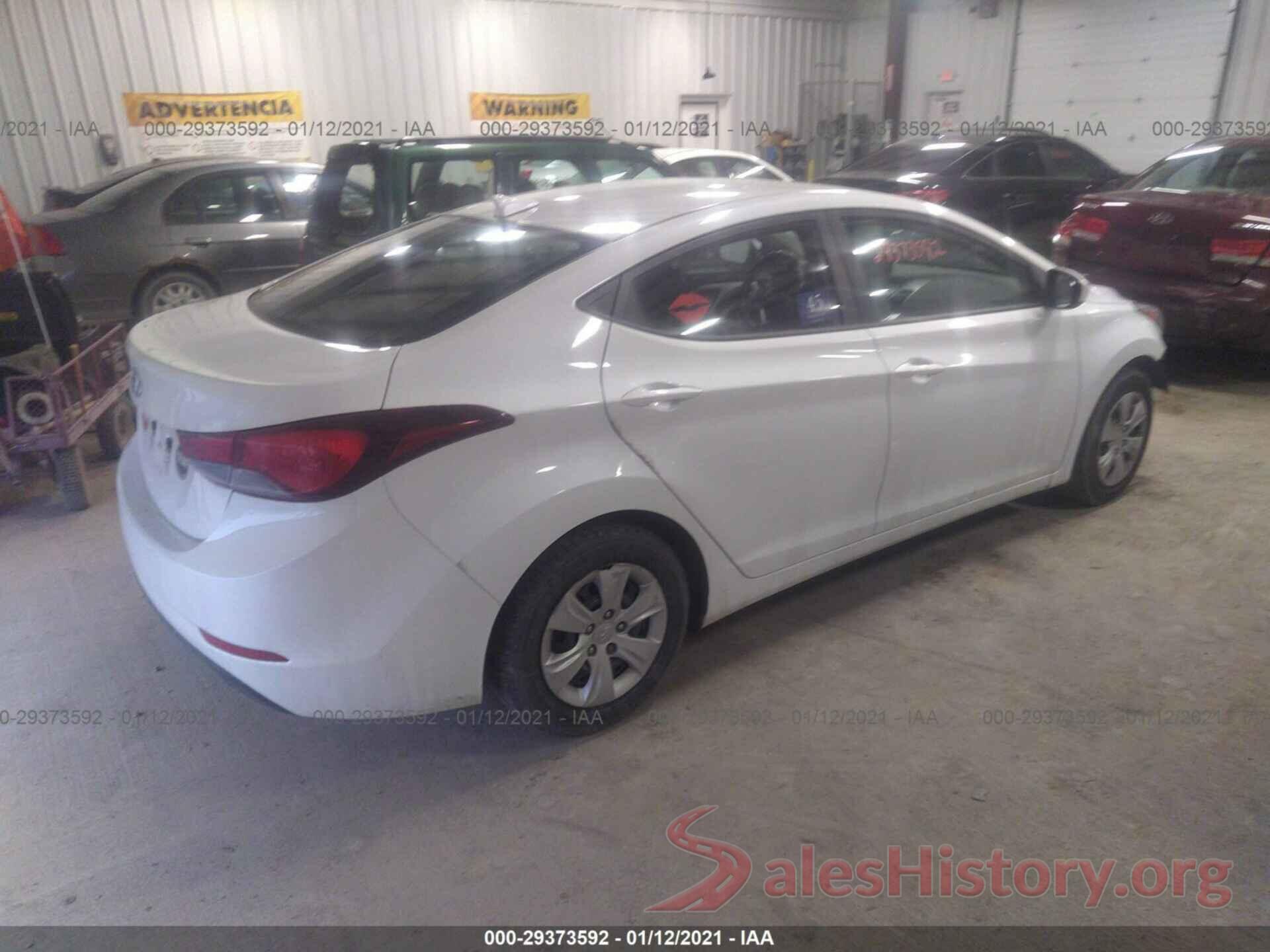 5NPDH4AE4GH788158 2016 HYUNDAI ELANTRA