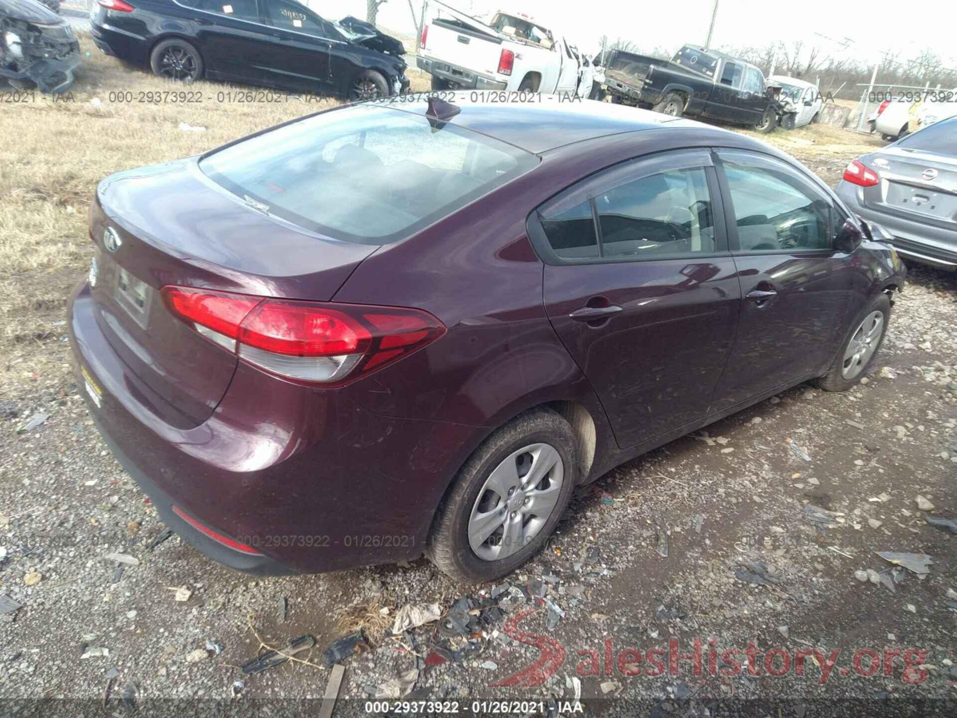 3KPFK4A79HE103721 2017 KIA FORTE