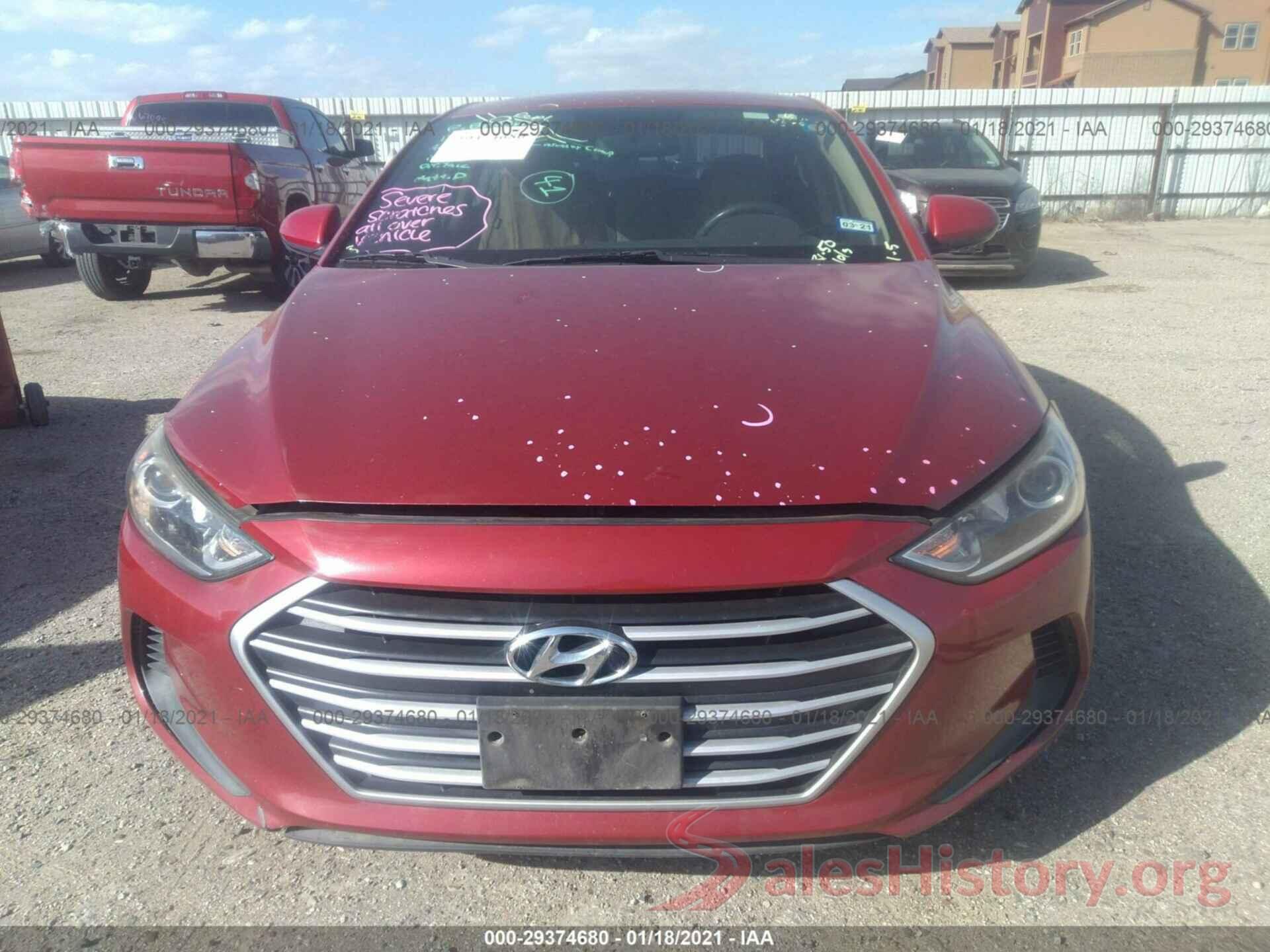 KMHD84LF1HU166173 2017 HYUNDAI ELANTRA