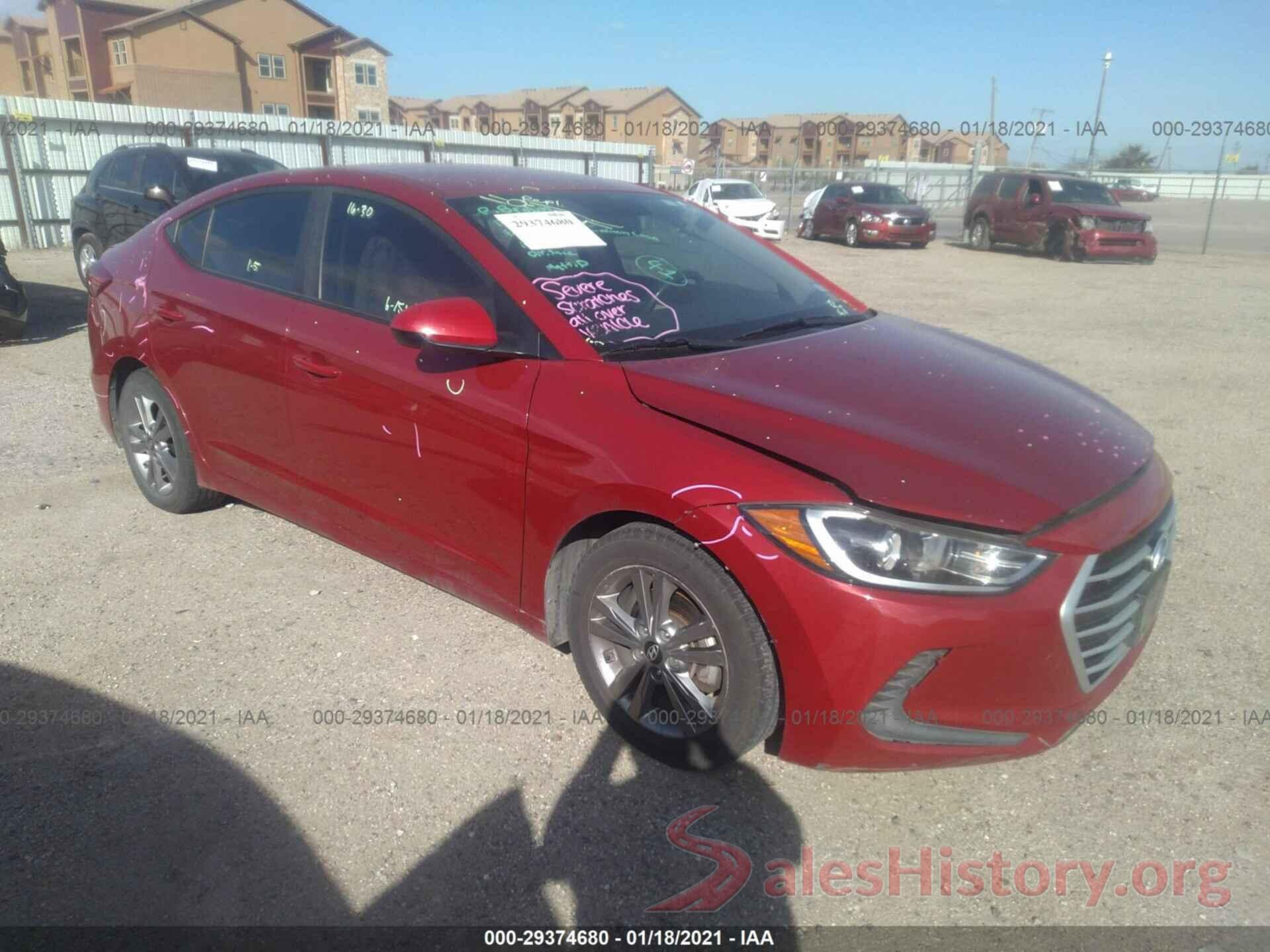 KMHD84LF1HU166173 2017 HYUNDAI ELANTRA