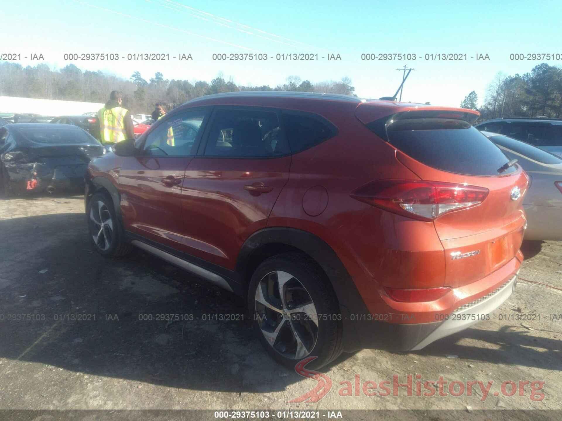 KM8J3CA23HU374342 2017 HYUNDAI TUCSON