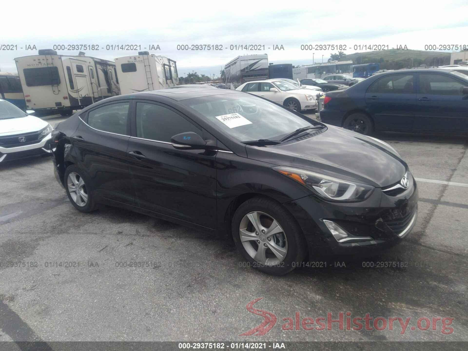 5NPDH4AE4GH766614 2016 HYUNDAI ELANTRA