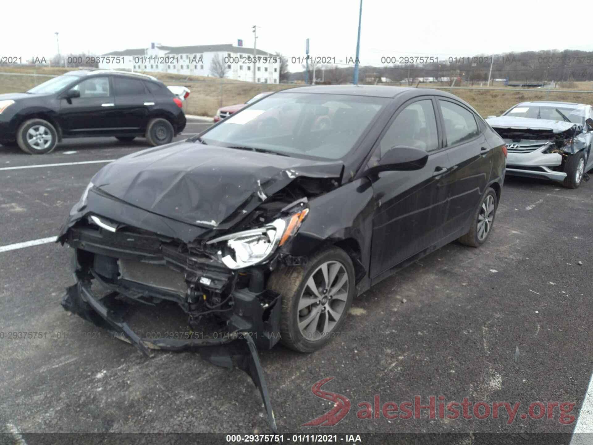 KMHCT4AEXHU255163 2017 HYUNDAI ACCENT