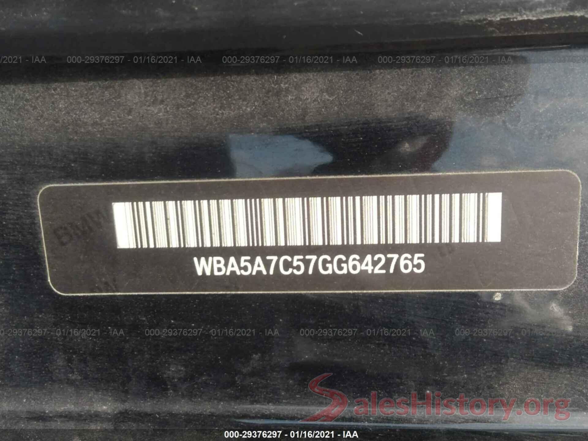 WBA5A7C57GG642765 2016 BMW 5 SERIES