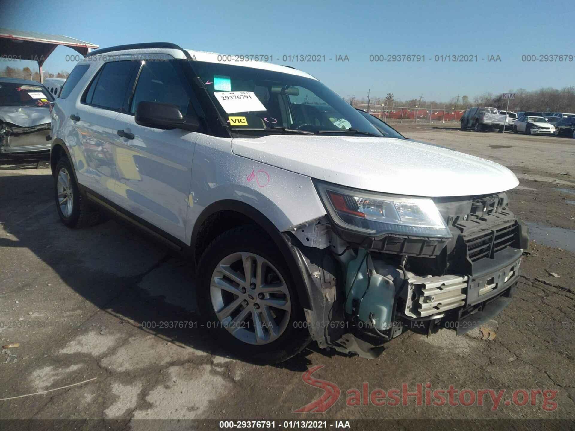 1FM5K7B89GGB31291 2016 FORD EXPLORER