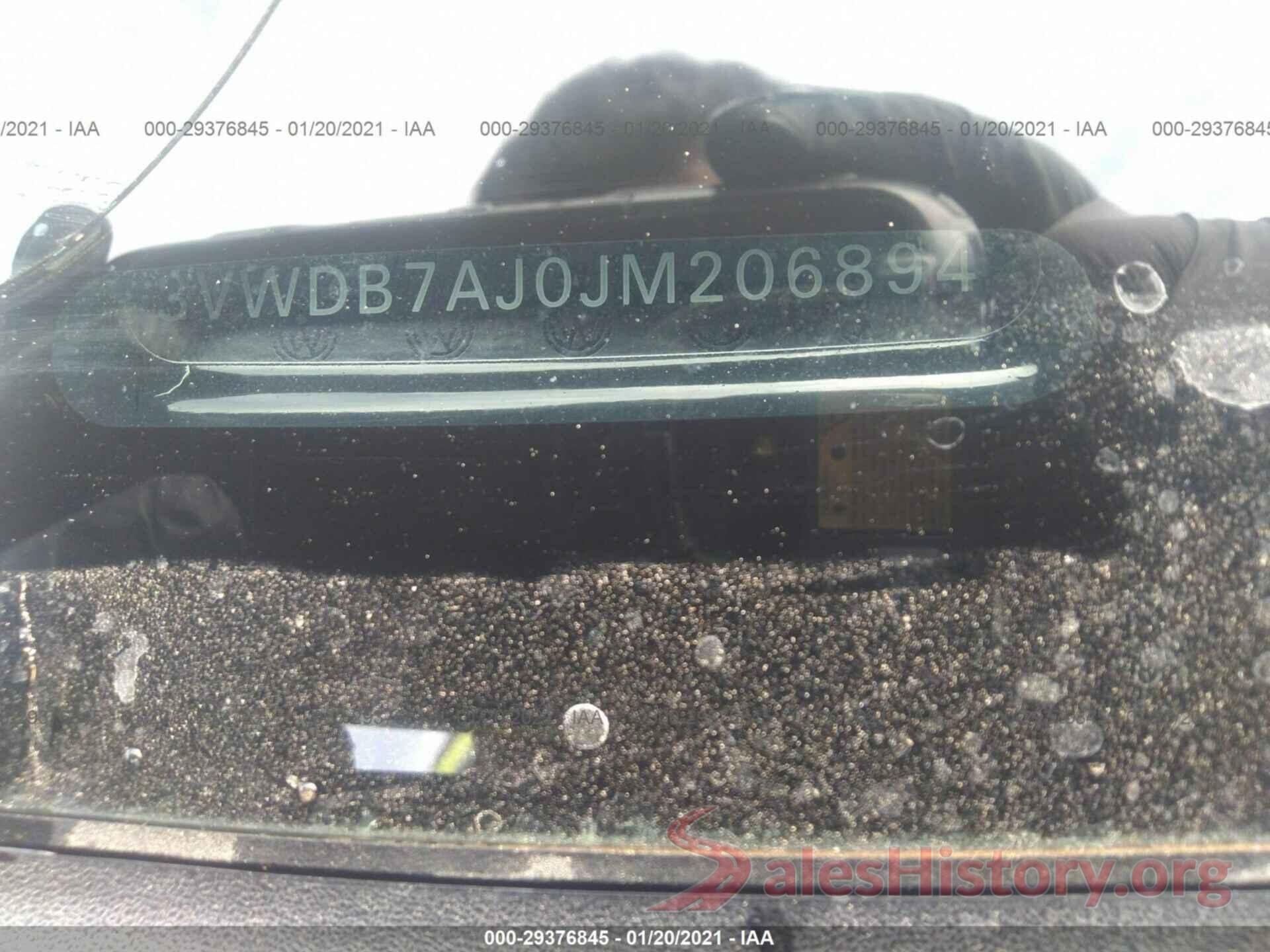 3VWDB7AJ0JM206894 2018 VOLKSWAGEN JETTA