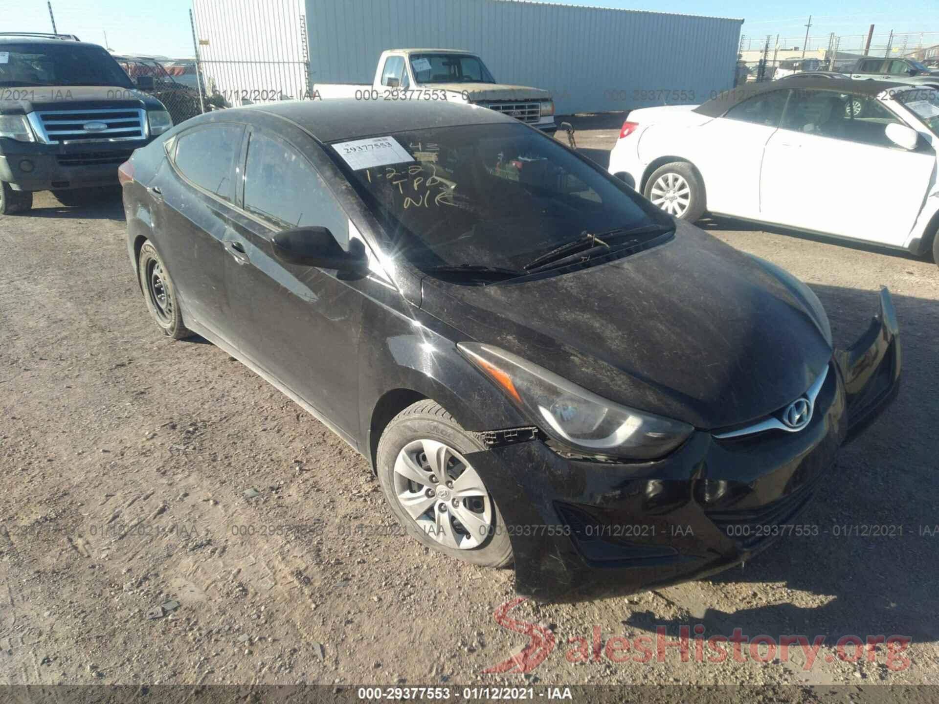 5NPDH4AE7GH667270 2016 HYUNDAI ELANTRA