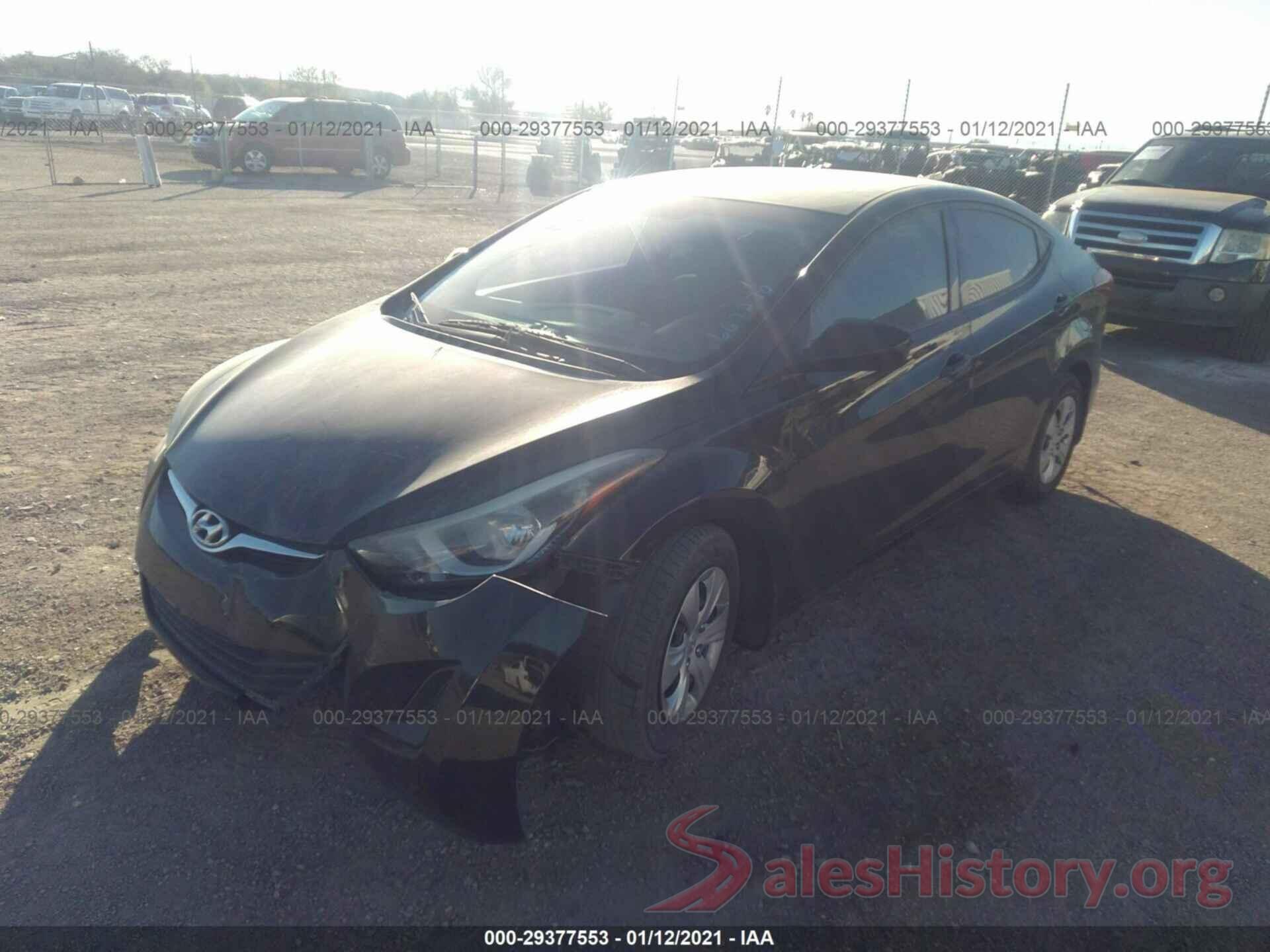 5NPDH4AE7GH667270 2016 HYUNDAI ELANTRA