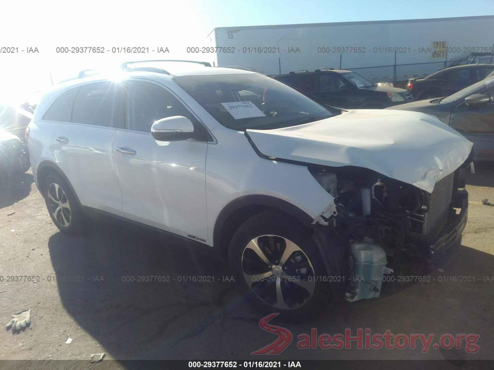 5XYPHDA59HG299082 2017 KIA SORENTO