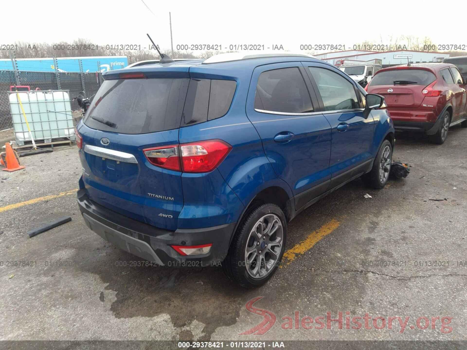 MAJ6S3KL6KC288742 2019 FORD ECOSPORT