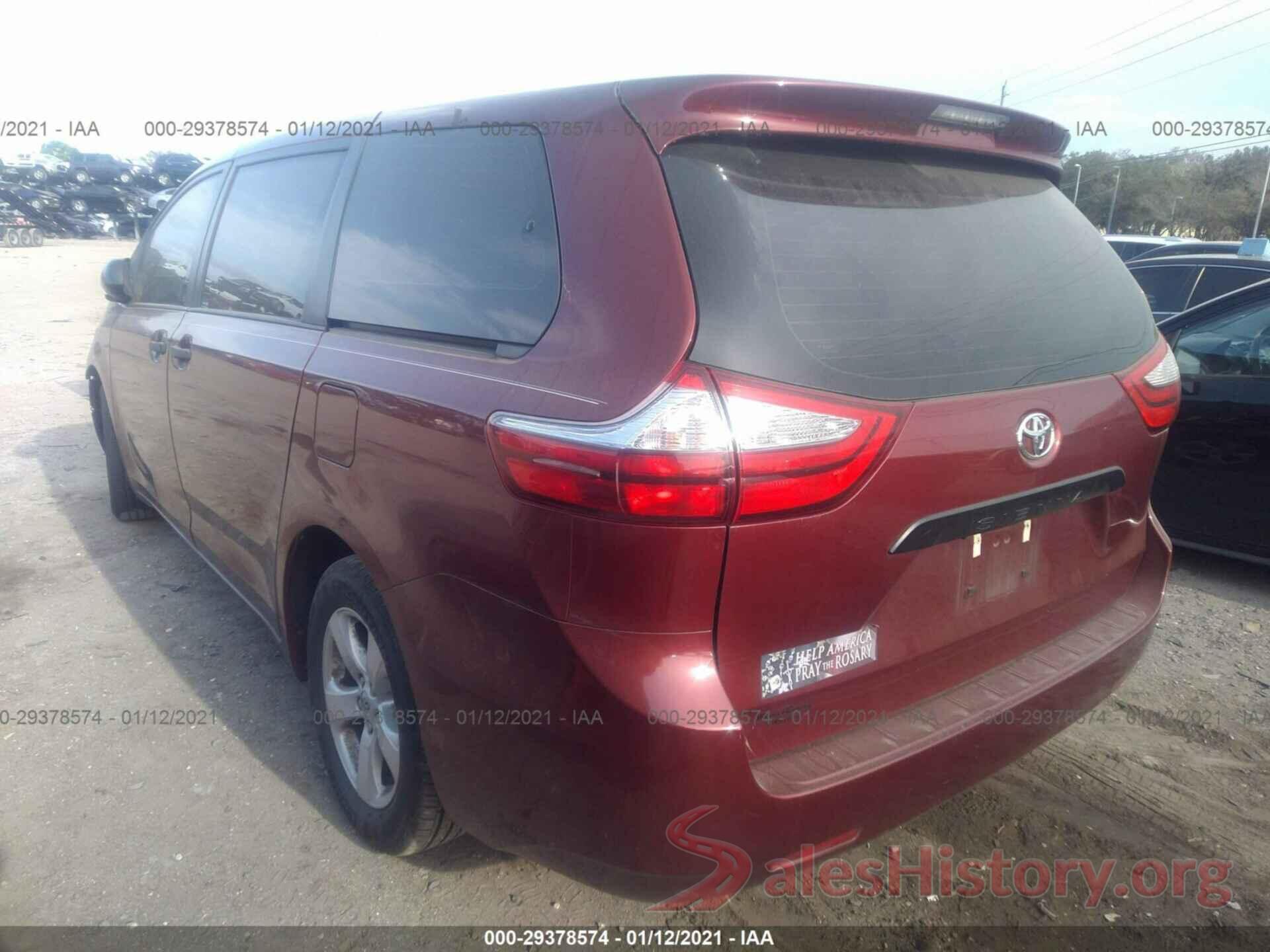 5TDZK3DC7GS764863 2016 TOYOTA SIENNA