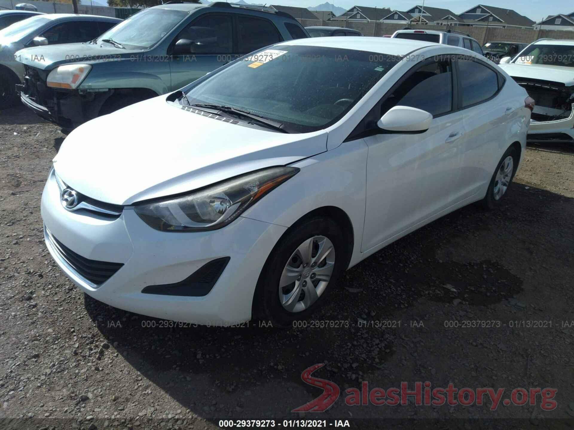 5NPDH4AE7GH734045 2016 HYUNDAI ELANTRA