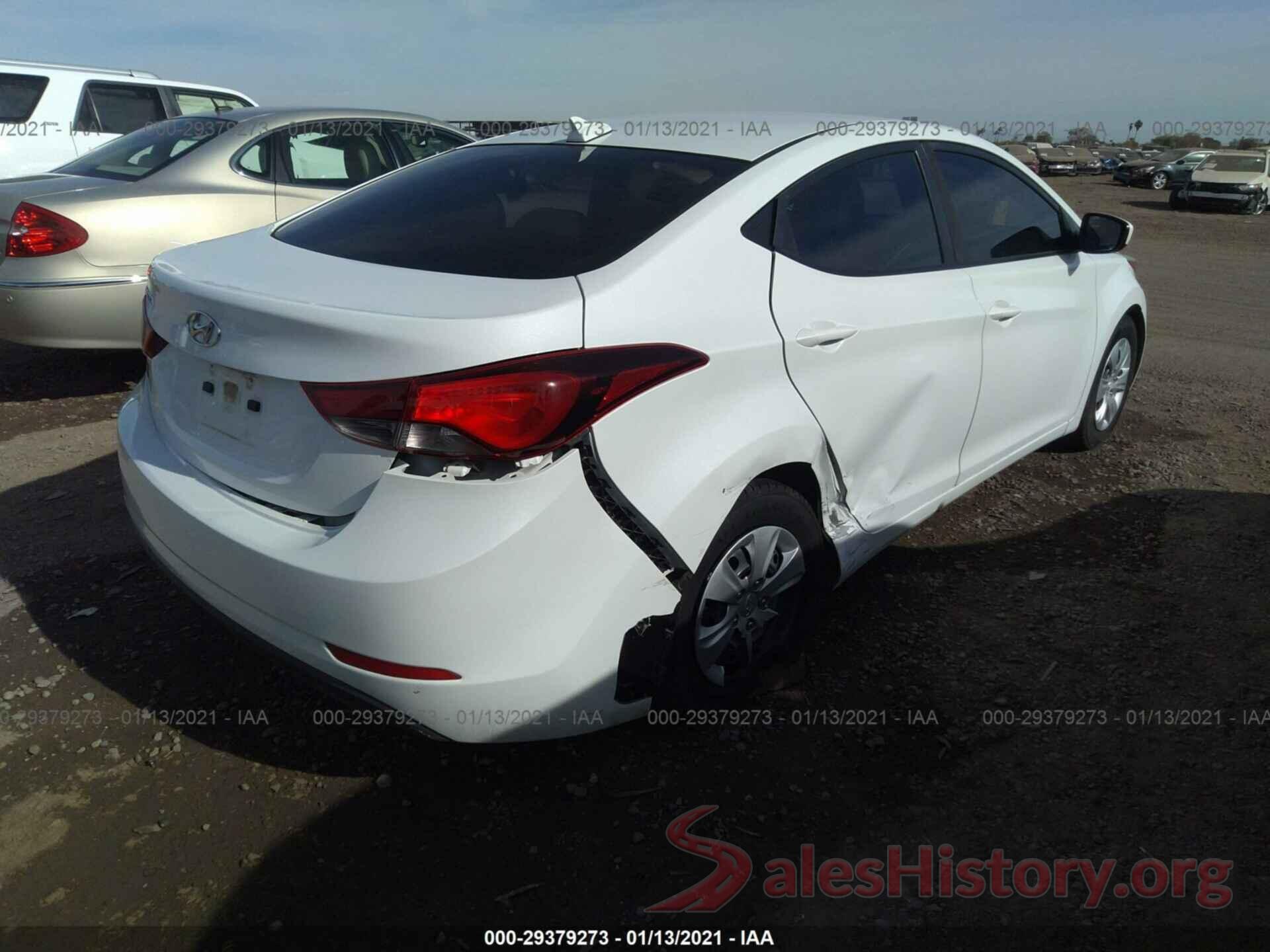 5NPDH4AE7GH734045 2016 HYUNDAI ELANTRA