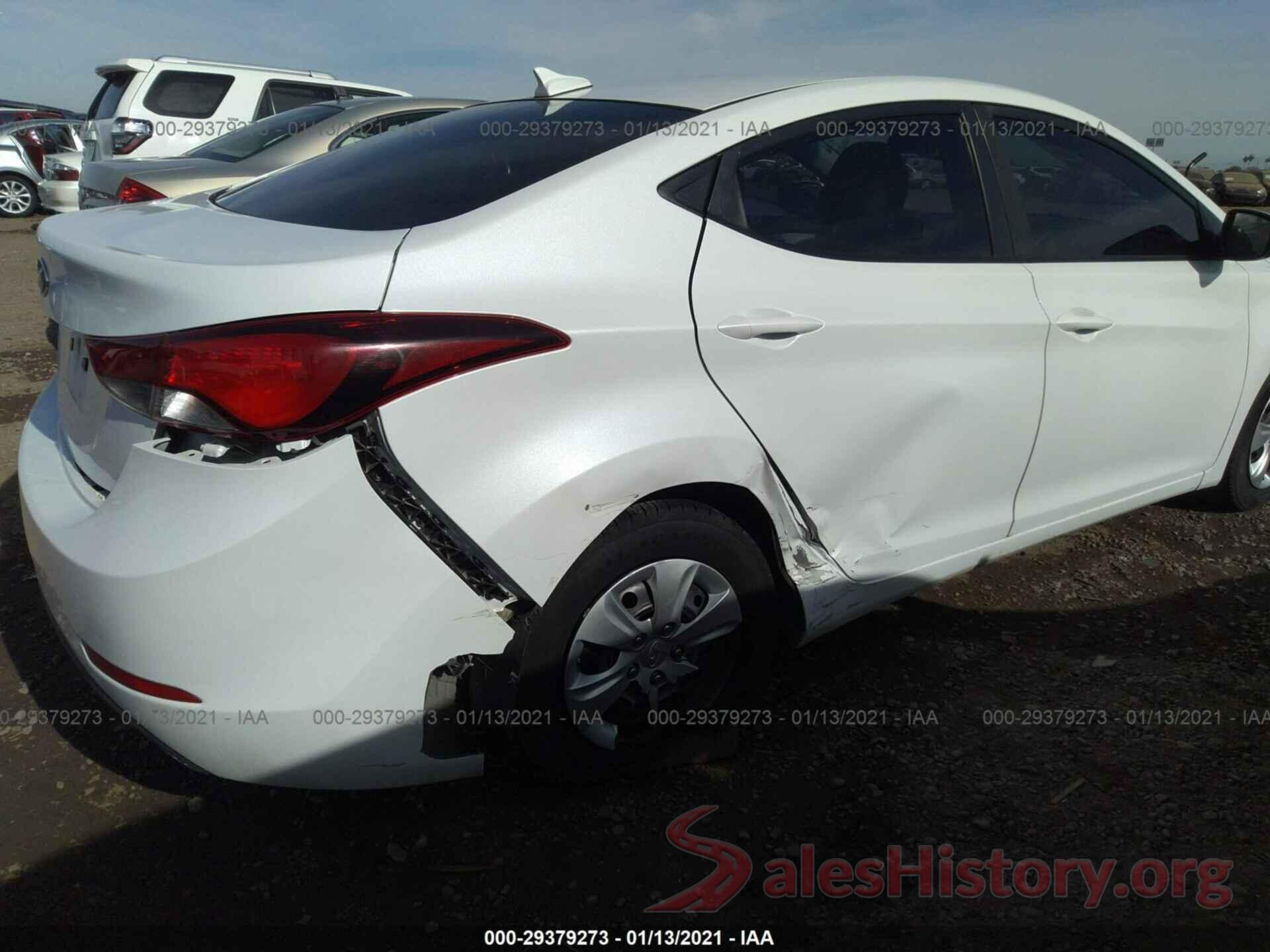 5NPDH4AE7GH734045 2016 HYUNDAI ELANTRA