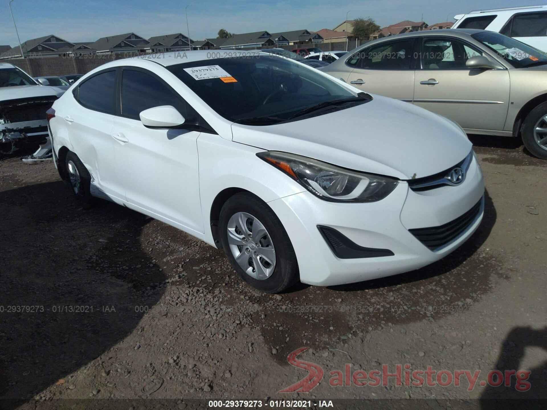 5NPDH4AE7GH734045 2016 HYUNDAI ELANTRA