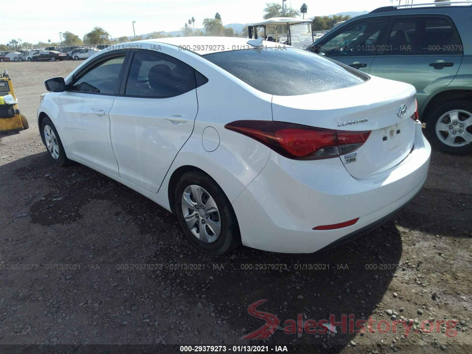 5NPDH4AE7GH734045 2016 HYUNDAI ELANTRA