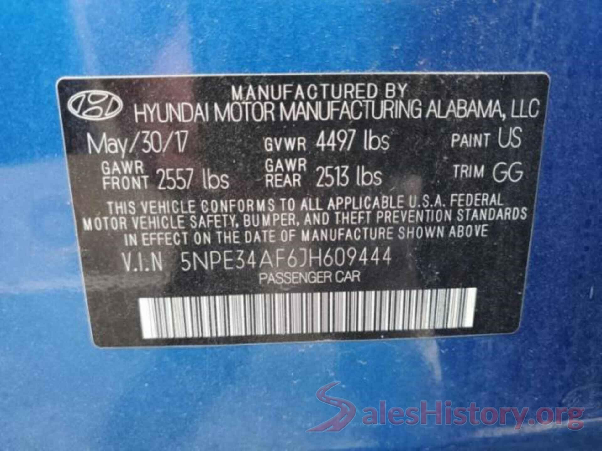 5NPE34AF6JH609444 2018 HYUNDAI SONATA