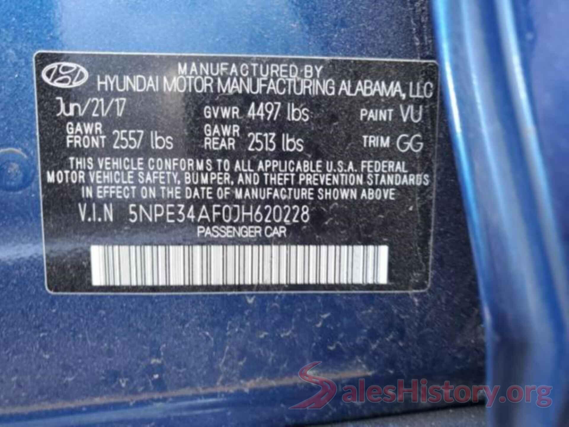 5NPE34AF0JH620228 2018 HYUNDAI SONATA