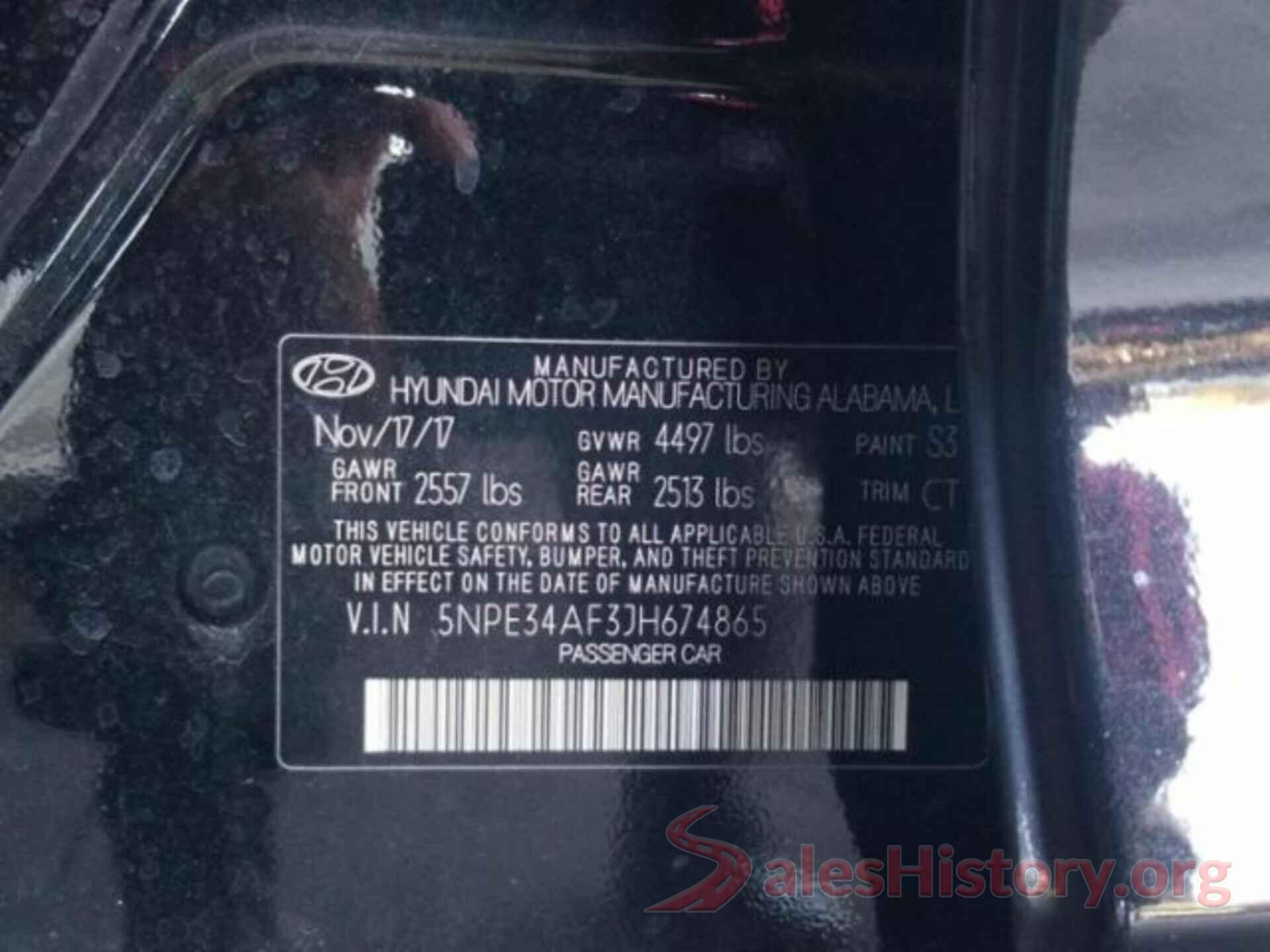 5NPE34AF3JH674865 2018 HYUNDAI SONATA